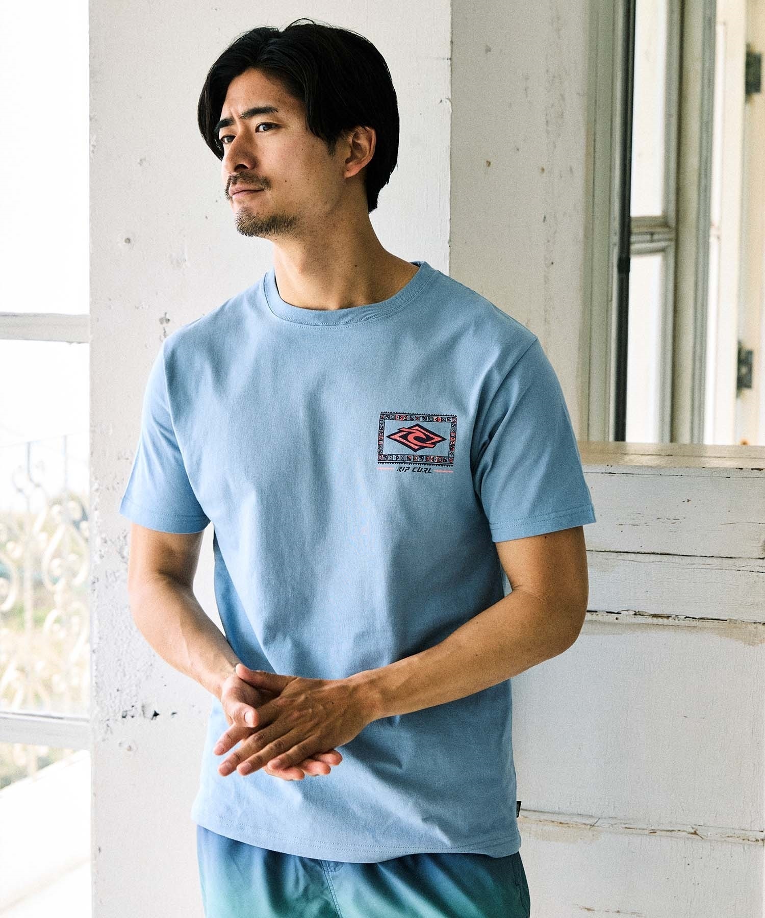 RIP CURL リップカール 半袖 Tシャツ メンズ バックプリント OF THE