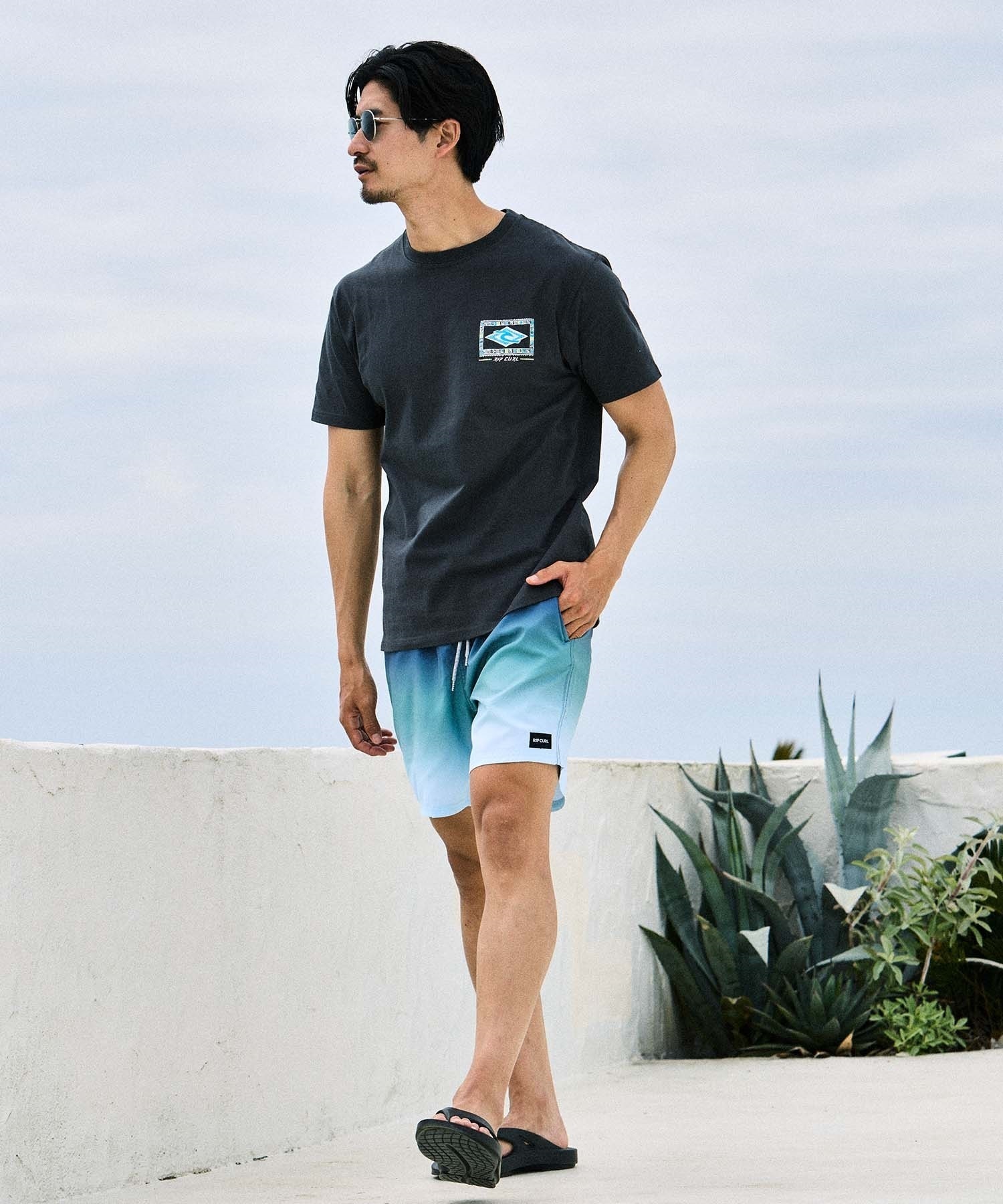 RIP CURL リップカール 半袖 Tシャツ メンズ バックプリント OF THE