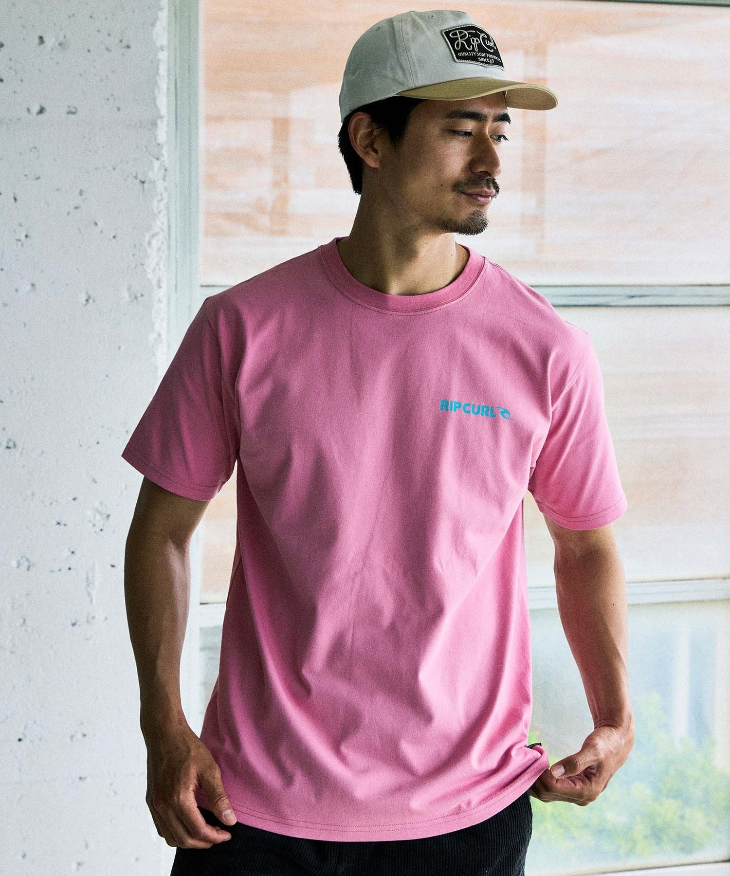 RIP CURL リップカール 半袖 Tシャツ メンズ 吸水速乾 BLADE LOGO SS