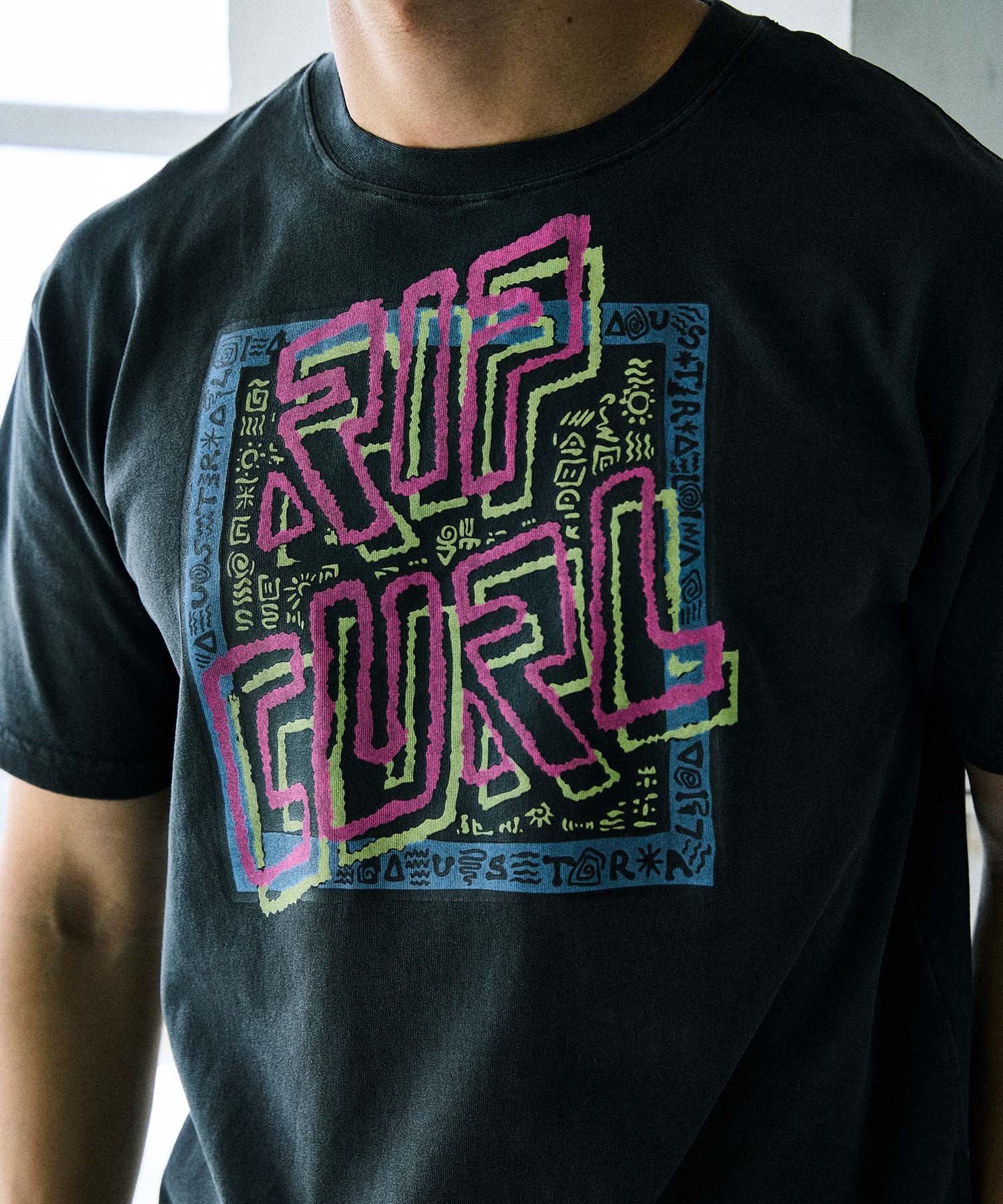 RIP CURL リップカール 半袖 Tシャツ メンズ 吸水速乾 TRIBAL TEE