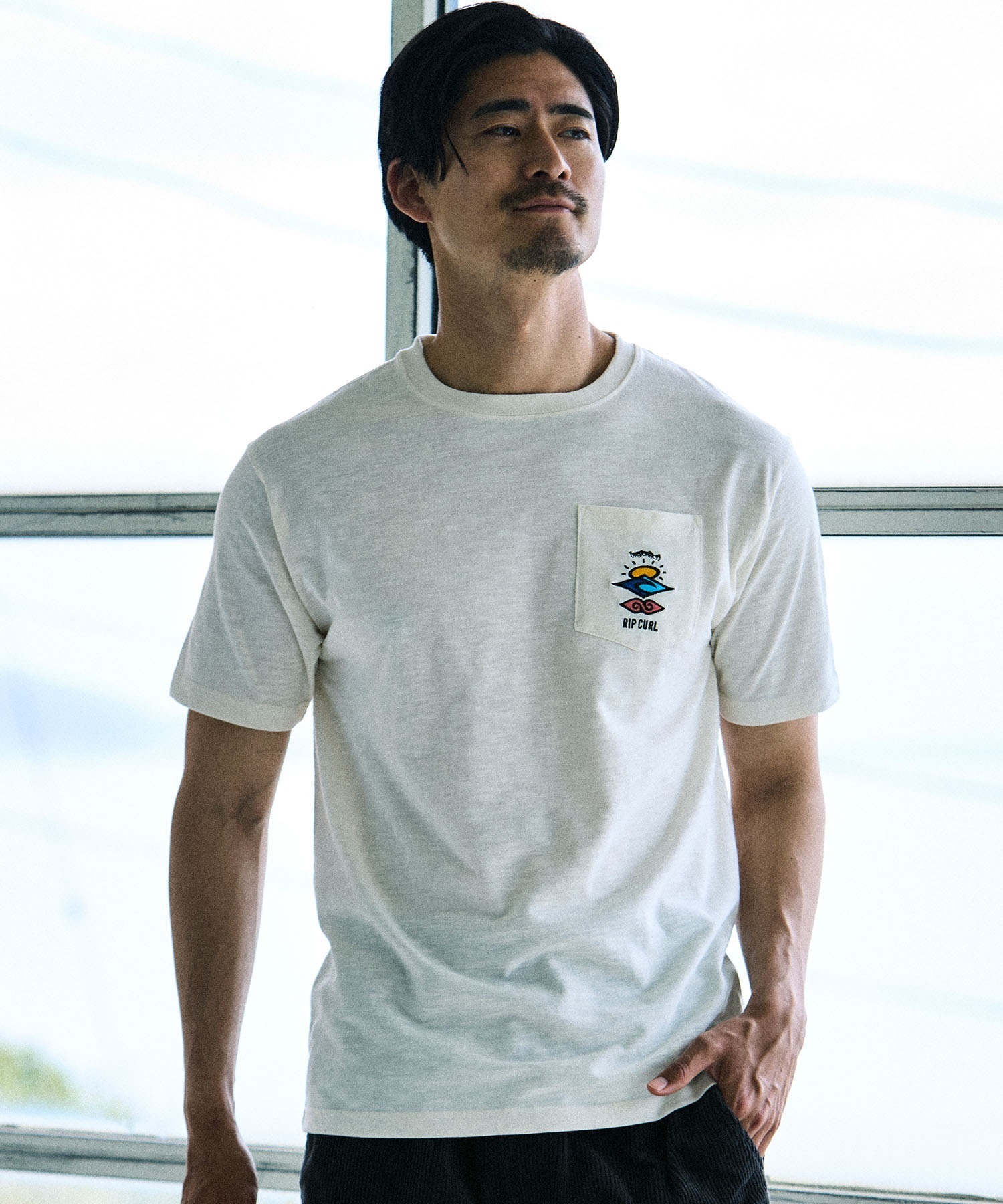 RIP CURL リップカール 半袖 Tシャツ メンズ シンプル SARCH ICON TEE