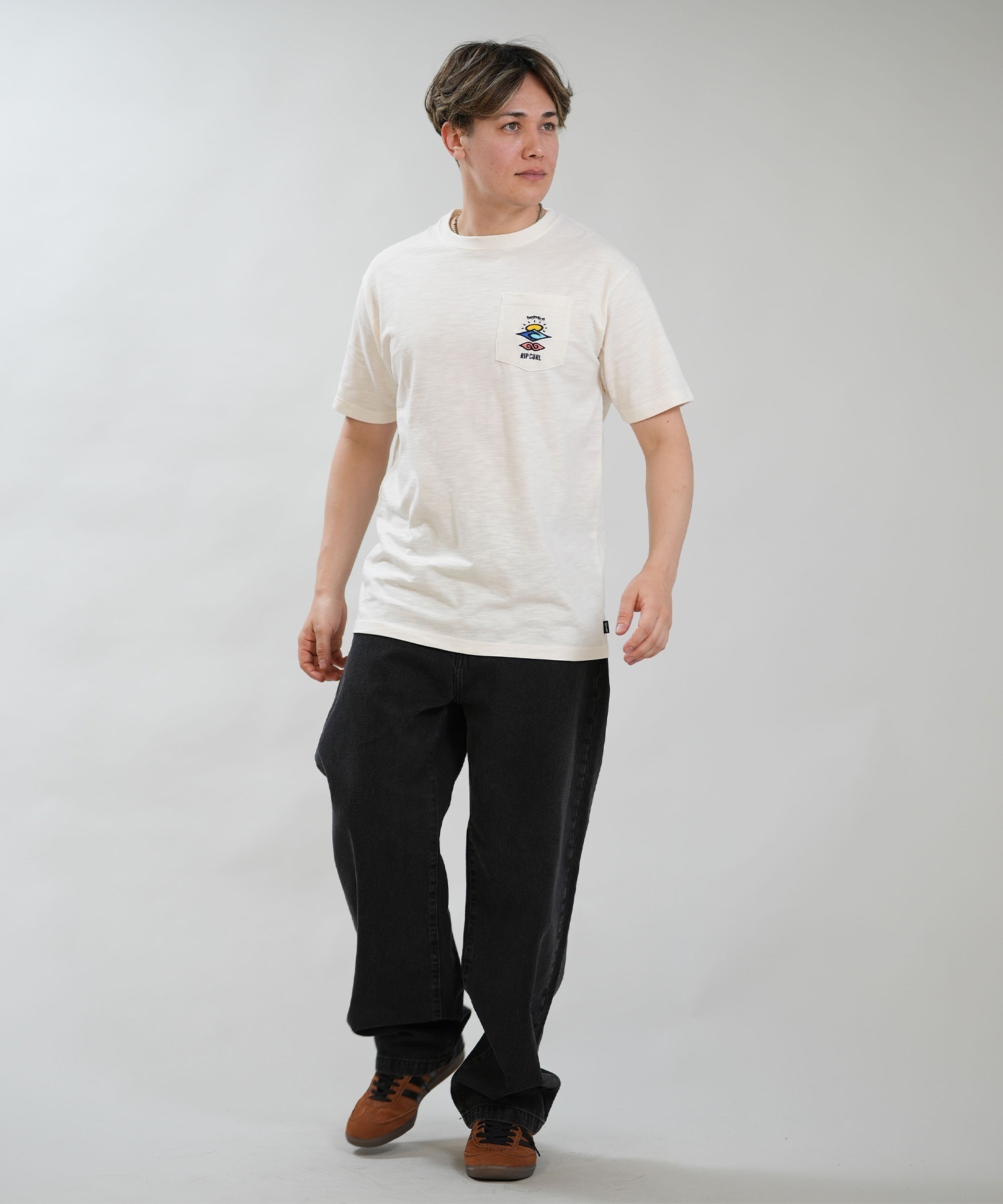 RIP CURL リップカール 半袖 Tシャツ メンズ シンプル SARCH ICON TEE