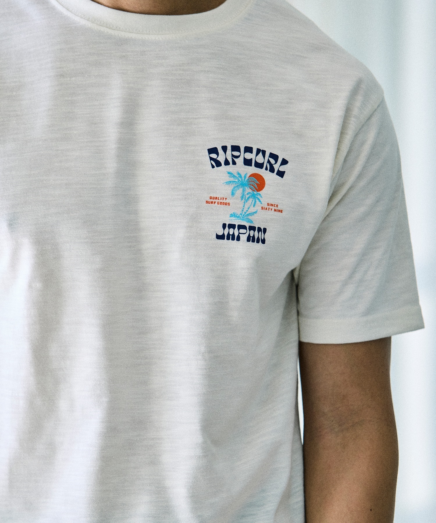 RIP CURL リップカール 半袖 Tシャツ メンズ バックプリント TWO PALMS