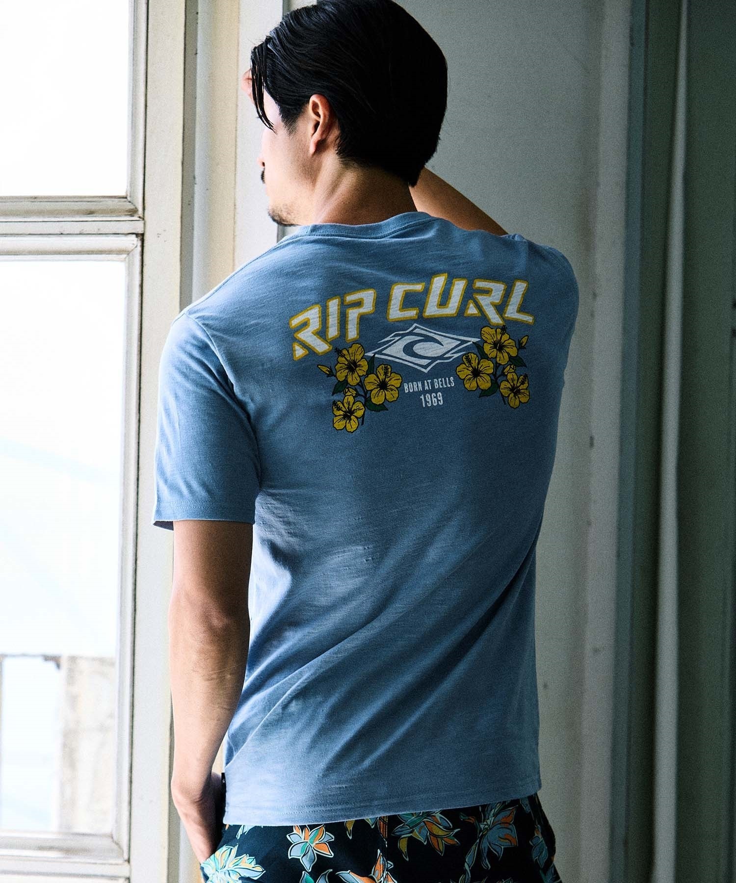 RIP CURL リップカール 半袖 Tシャツ メンズ バックプリント 69S CORP