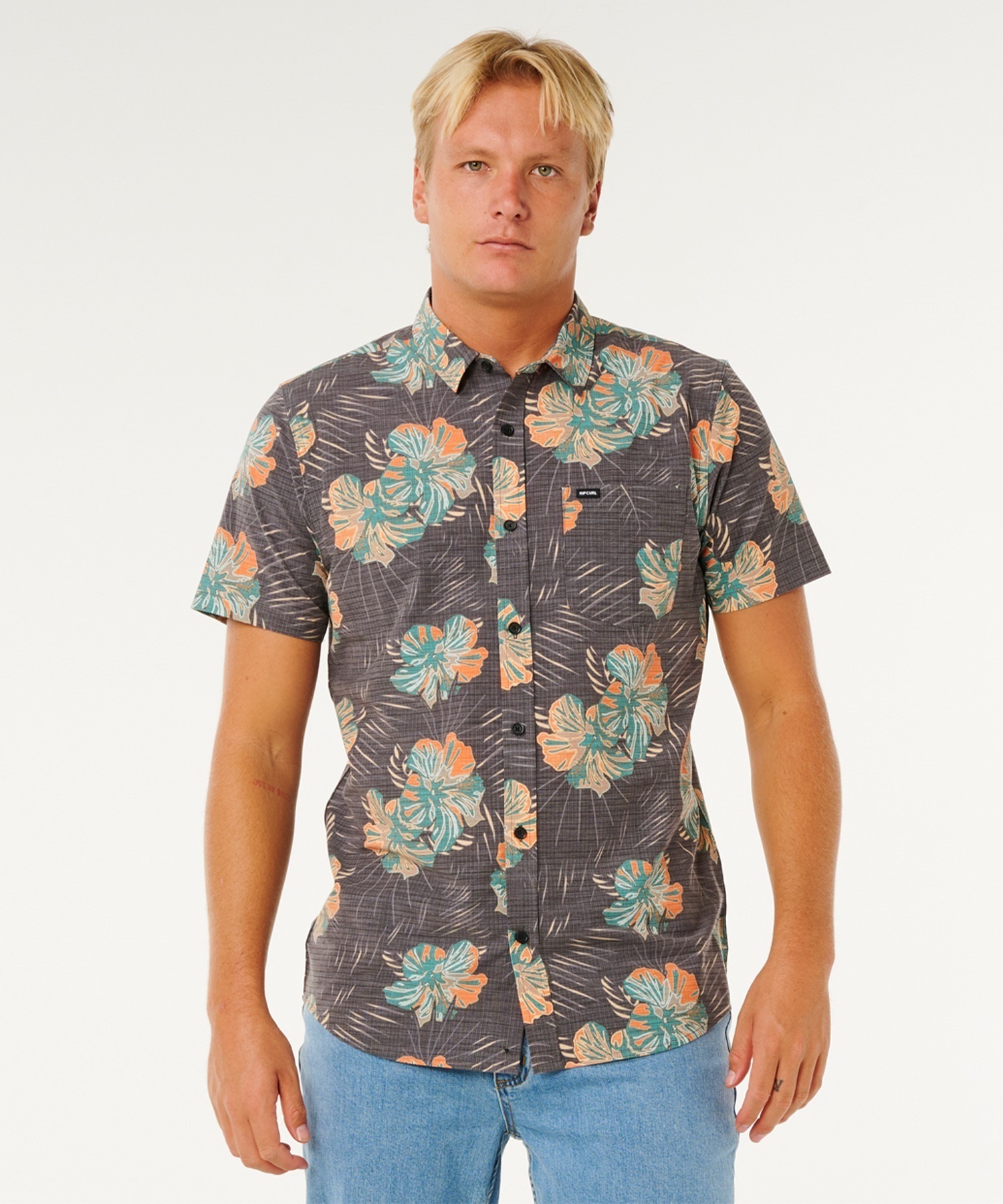 RIP CURL リップカール 半袖 シャツ メンズ SESSIONS AEROTECH SHIRT