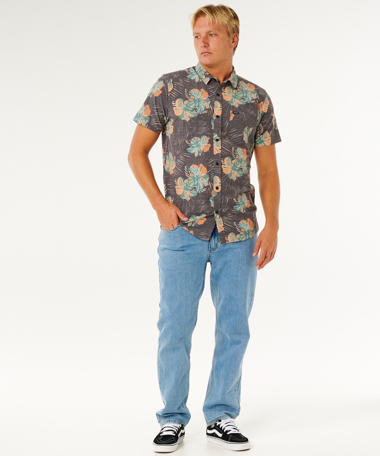RIP CURL リップカール 半袖 シャツ メンズ SESSIONS AEROTECH SHIRT