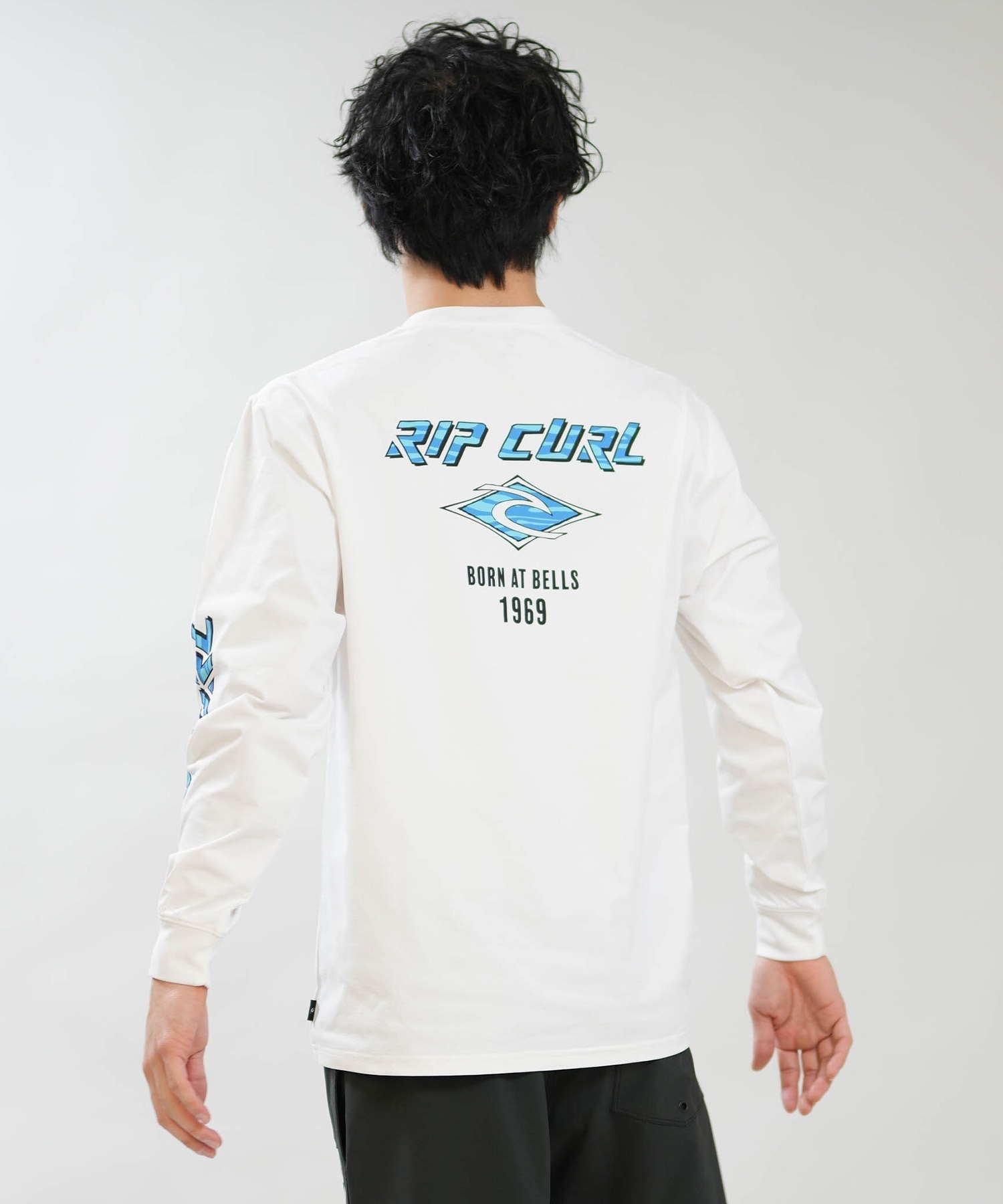 hikariTOMORROWLANDジップアップブルゾンリンクルレース RIP CURL リップカール 長袖 Tシャツ メンズ ラッシュガード BORN AT