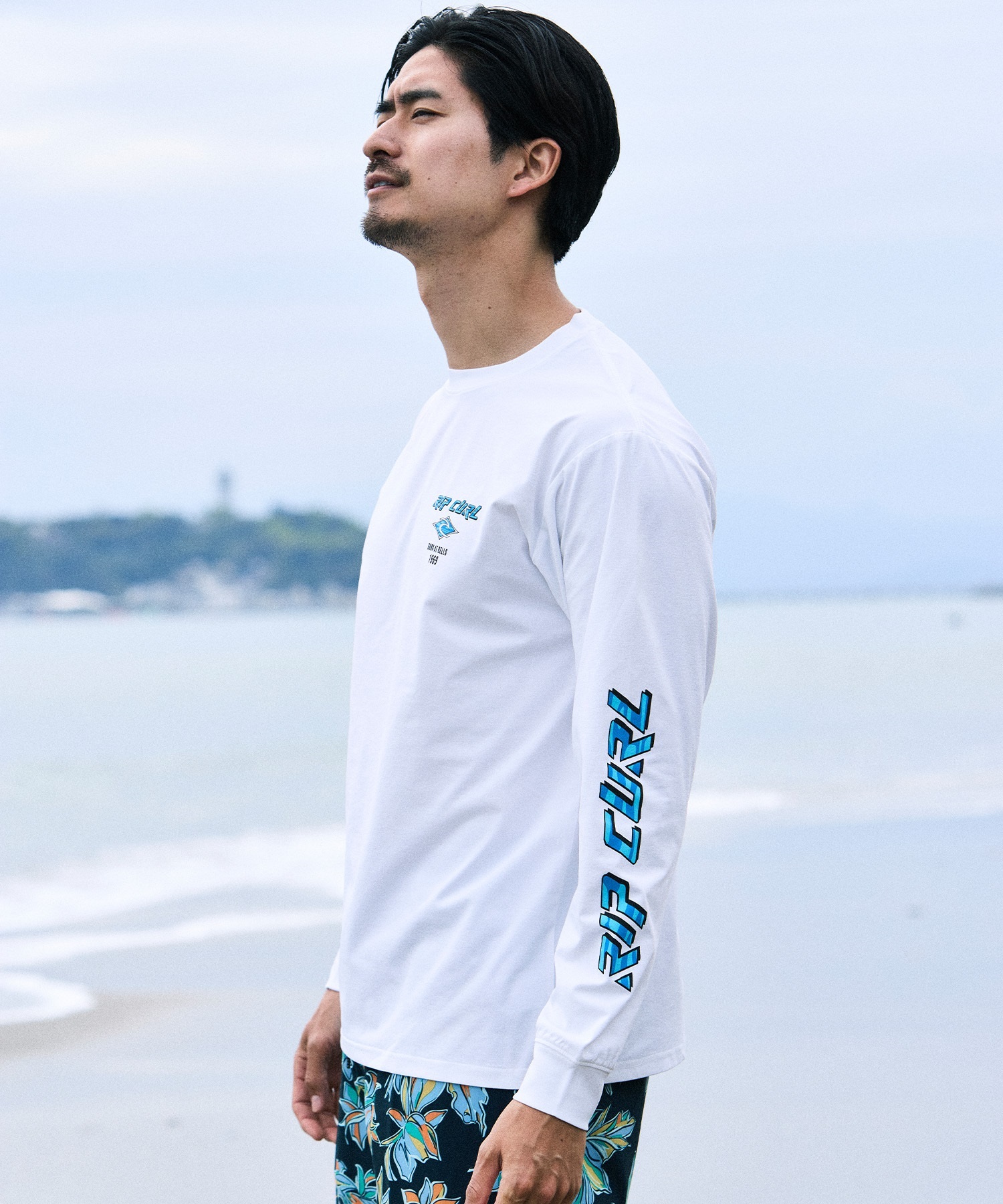RIP CURL リップカール 長袖 Tシャツ メンズ ラッシュガード BORN AT BELLS LS RASH RCM6S-4301(BLK-M)