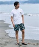 RIP CURL リップカール 半袖 Tシャツ メンズ UVカット SEARCH ICON RASH RCM6S-4303(BLK-M)