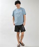 RIP CURL リップカール 半袖 Tシャツ メンズ UVカット STICKER ICON RASH RCM6S-4306(BLK-M)