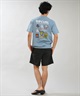 RIP CURL リップカール 半袖 Tシャツ メンズ UVカット STICKER ICON RASH RCM6S-4306(BLK-M)