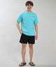 RIP CURL リップカール 半袖 Tシャツ メンズ バックプリント BORN AT BELLS RASH RCM6S-4307(WHT-M)