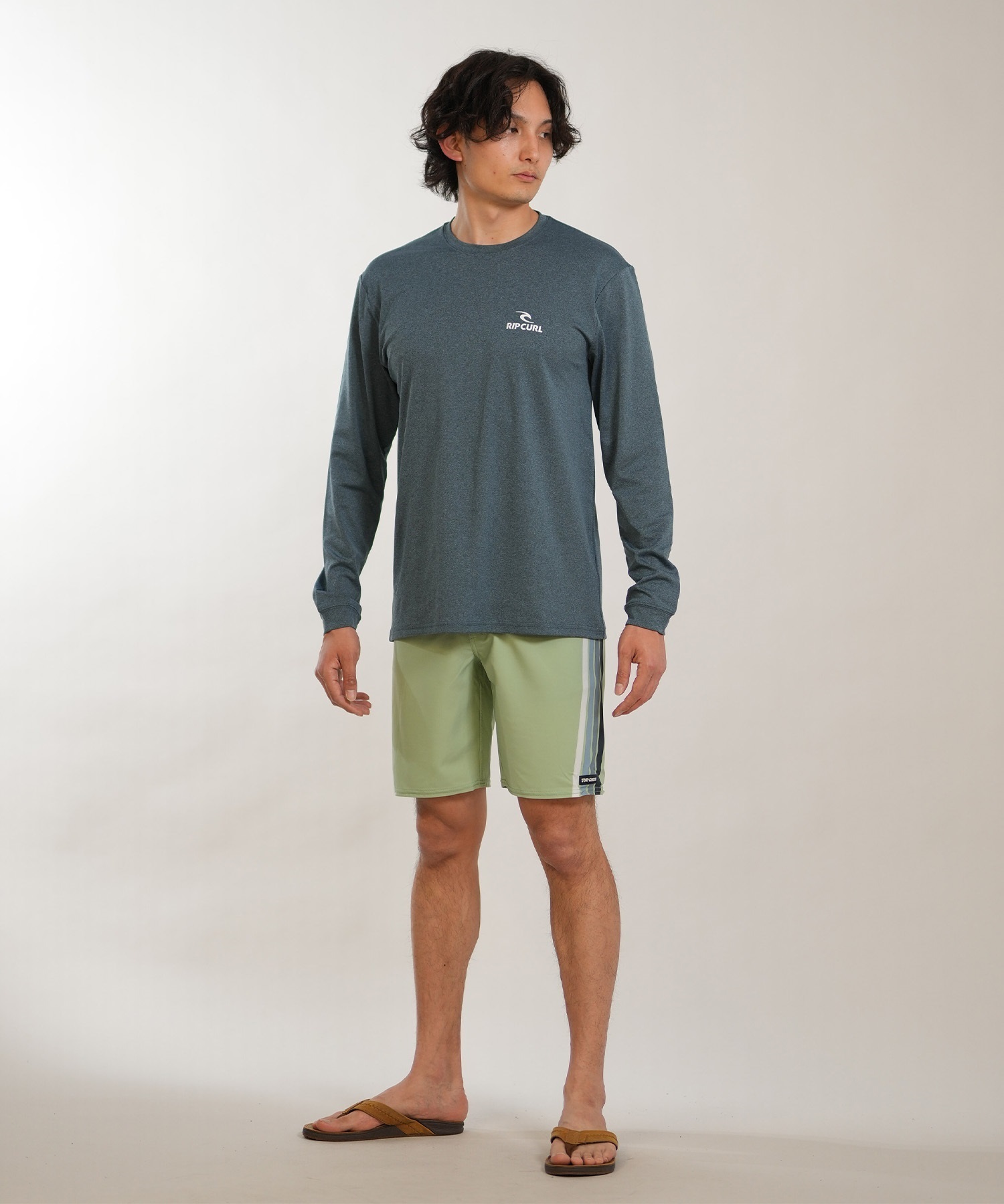 RIP CURL リップカール 長袖 Tシャツ ロンT メンズ UVカット STACK UPF