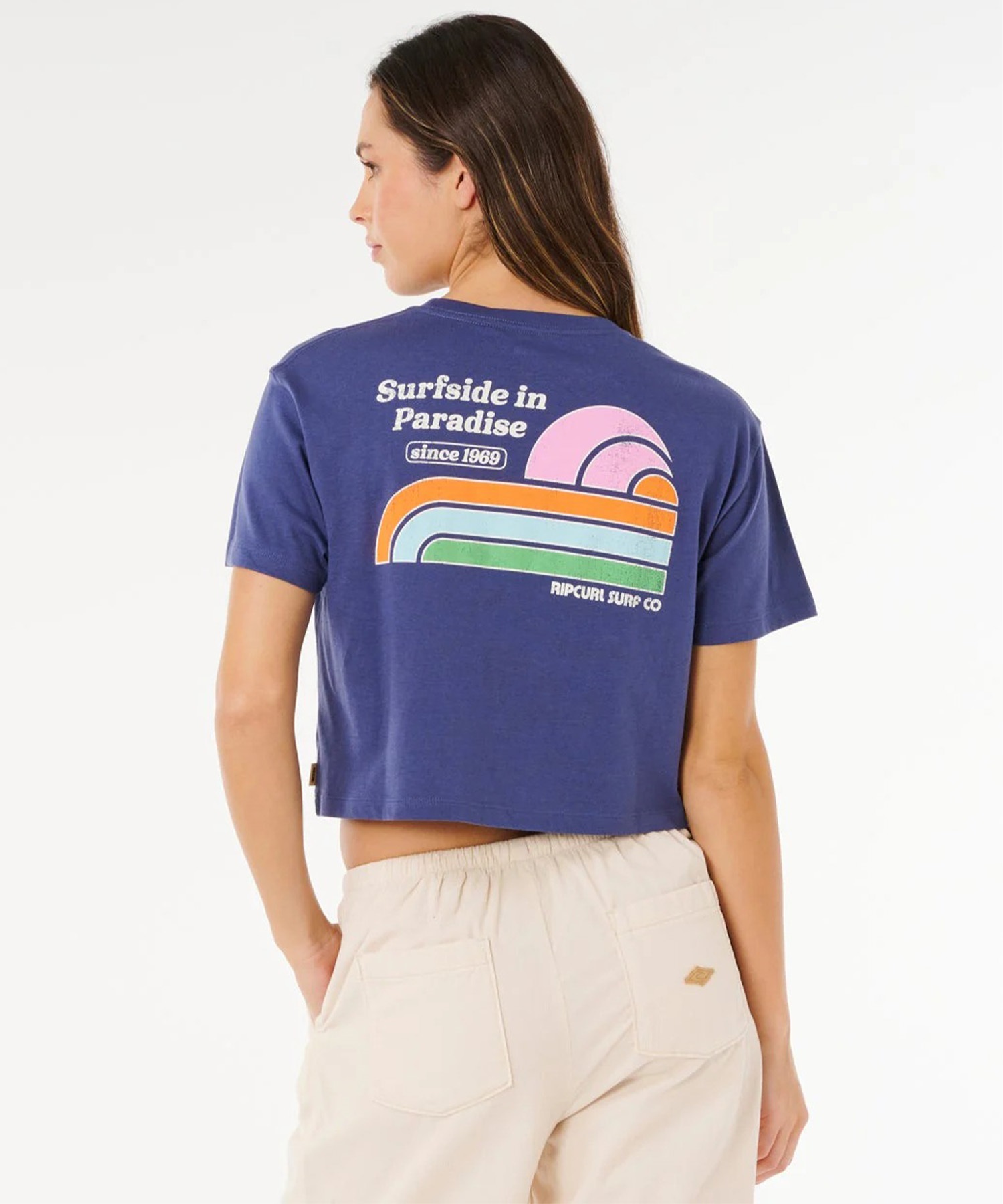 RIP CURL リップカール 半袖 Tシャツ レディース バックプリント SURF