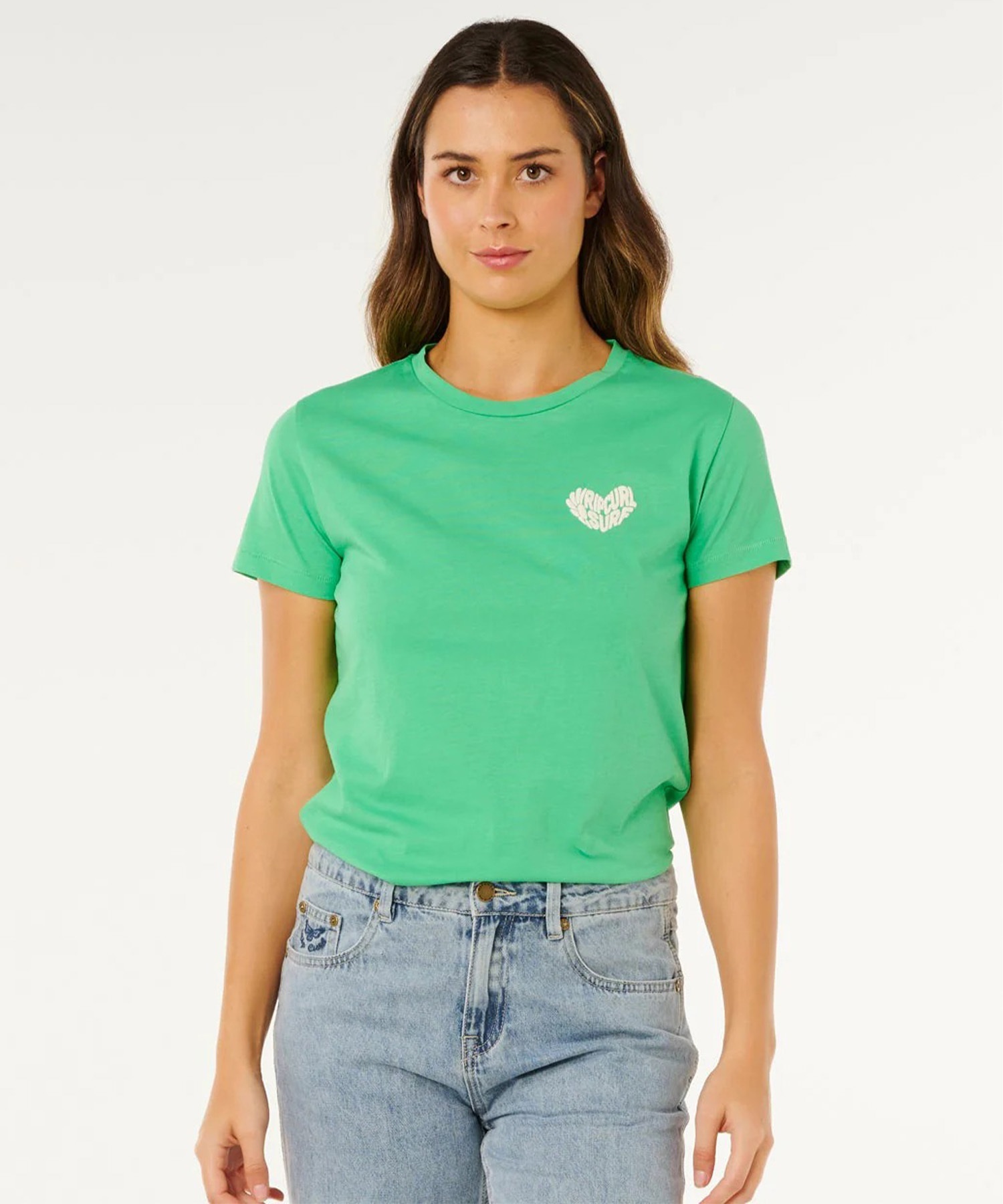 RIP CURL リップカール 半袖 Tシャツ レディース ワンポイント RC