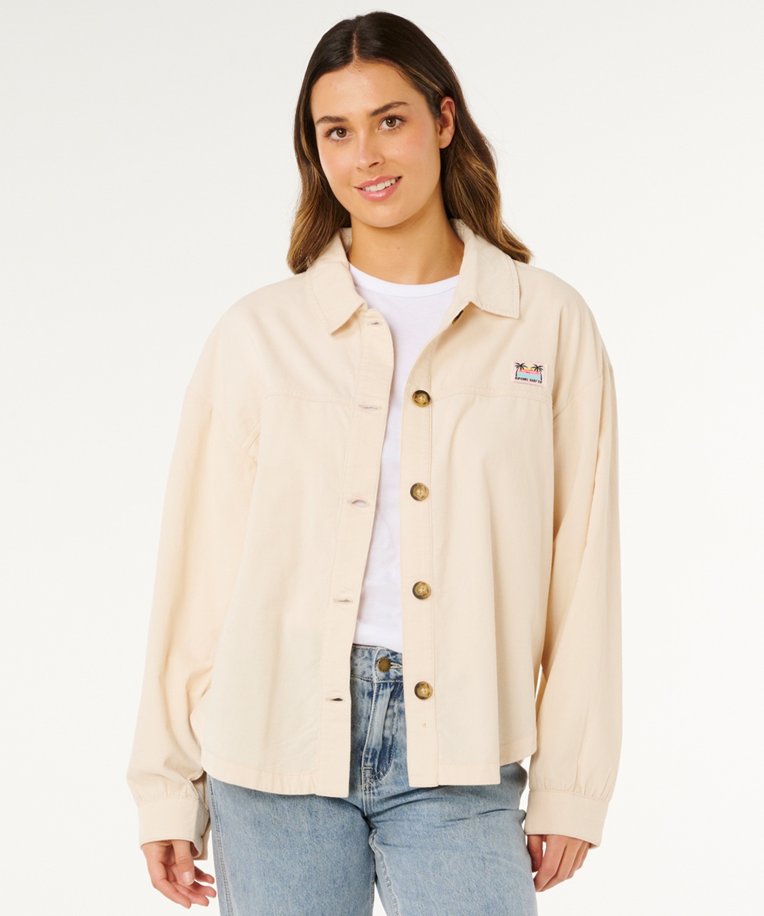 RIP CURL リップカール 長袖 シャツ レディース KEEPSAKES WASHED CORD