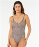 RIP CURL リップカール 水着 ワンピース レディース COASTAL INSTINCT CHEEKY ONE PIECE SWIMSUIT 0VUWSW(BLK-XS)