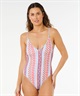RIP CURL リップカール 水着 ワンピース レディース COASTAL INSTINCT CHEEKY ONE PIECE SWIMSUIT 0VUWSW(BLK-XS)