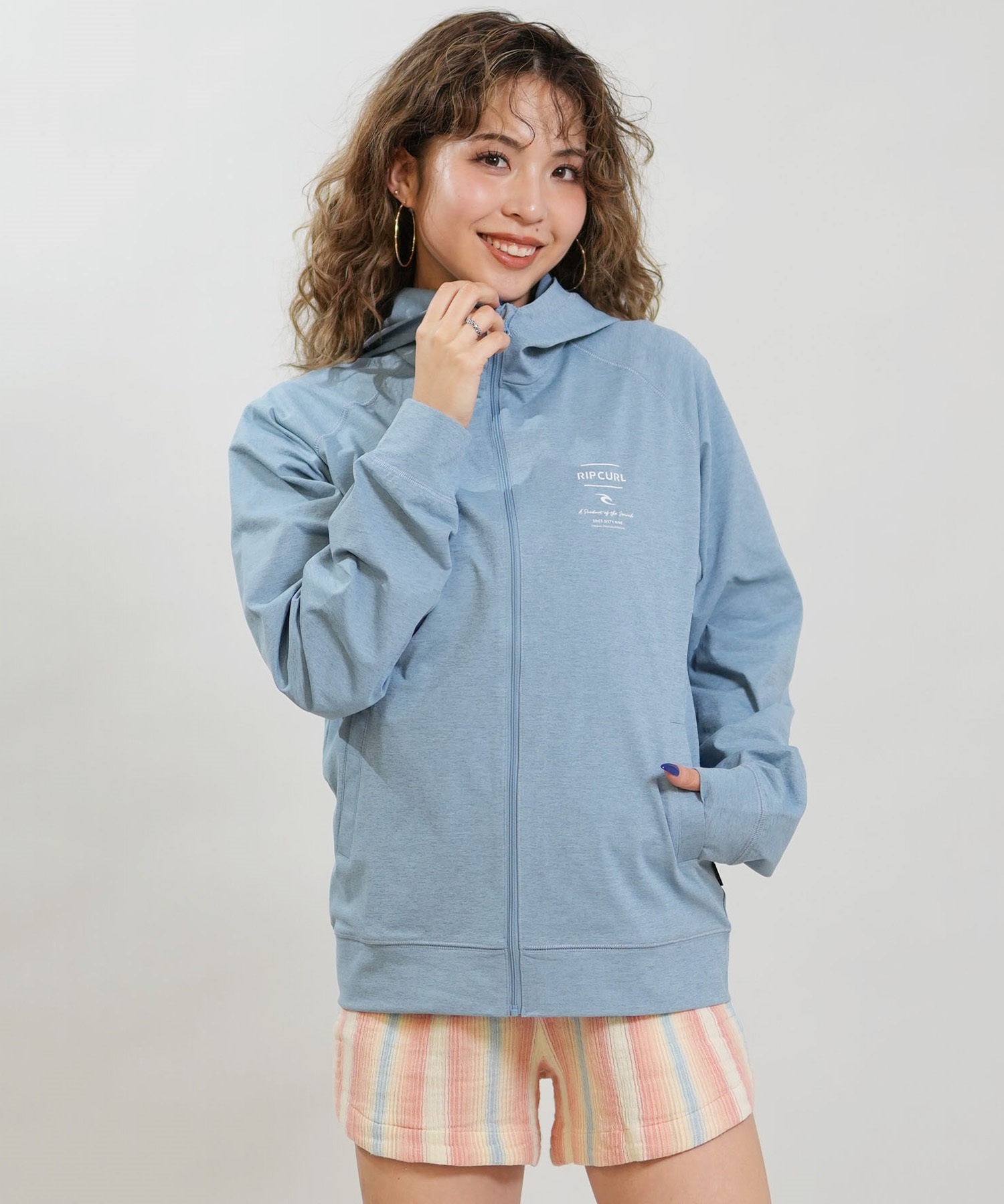 リップカール RIPCURL 2mmフルジャージ ZIP FREE既製品L相当 RIP CURL リップカール 水着 ラッシュガード 長袖 Tシャツ ロンT