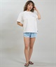 RIP CURL リップカール 水着 ラッシュガード 半袖 Tシャツ レディース 水陸両用 WIDE FIT TEE UVケアラッシュガード RCL6S-4304(PNK-M)