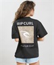 RIP CURL リップカール 水着 ラッシュガード 半袖 Tシャツ レディース 水陸両用 BOXY WIDE FIT TEE UVケアラッシュガード RCL6S-4306(WHT-M)
