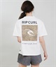 RIP CURL リップカール 水着 ラッシュガード 半袖 Tシャツ レディース 水陸両用 BOXY WIDE FIT TEE UVケアラッシュガード RCL6S-4306(WHT-M)