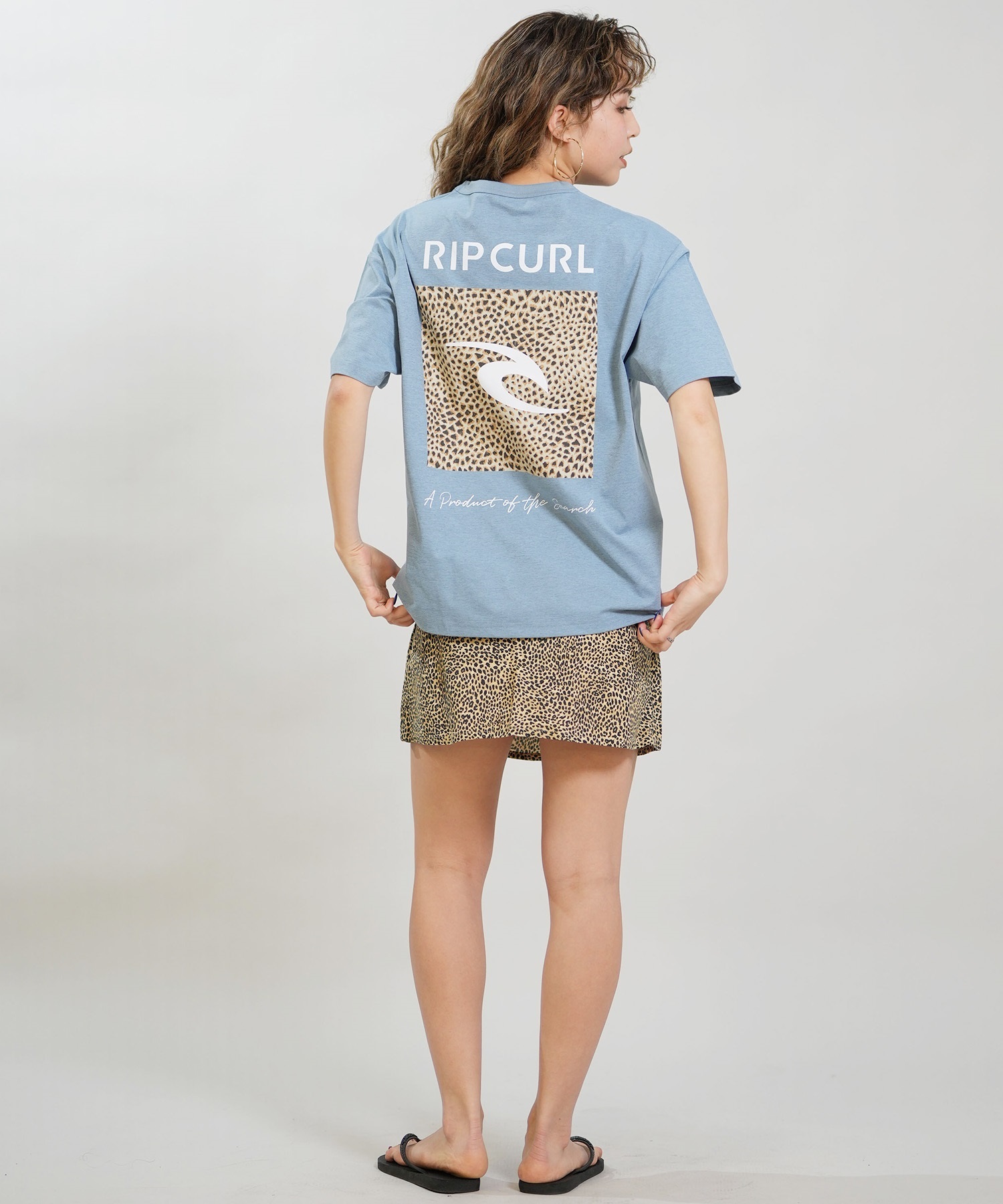 RIP CURL リップカール 水着 ラッシュガード 半袖 Tシャツ レディース 水陸両用 BOXY WIDE FIT TEE UVケアラッシュガード RCL6S-4306(WHT-M)