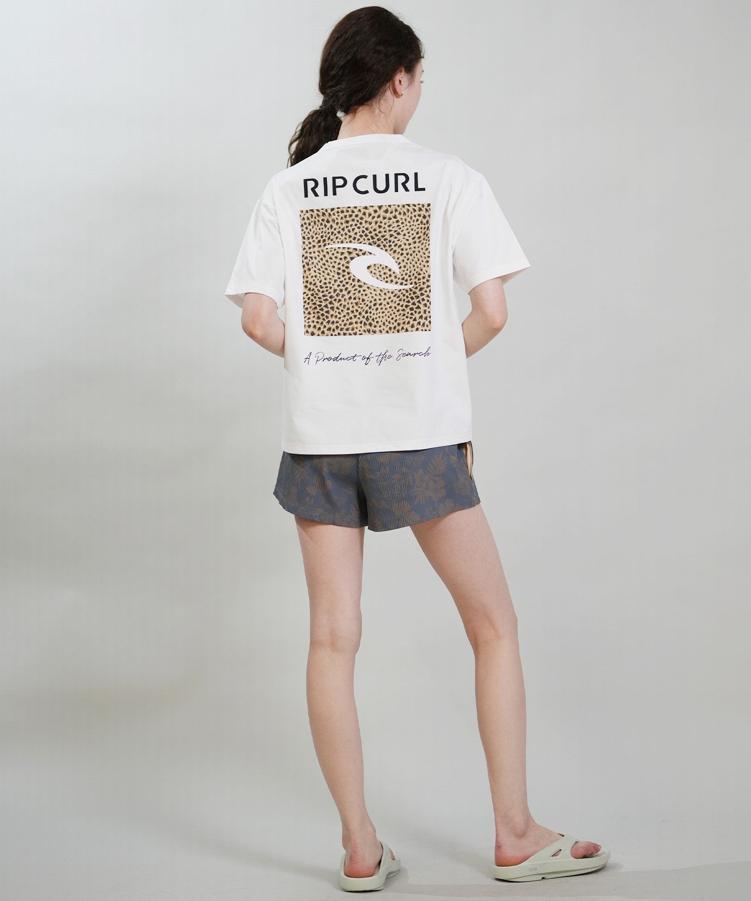 RIP CURL リップカール 水着 ラッシュガード 半袖 Tシャツ レディース 水陸両用 BOXY WIDE FIT TEE UVケアラッシュガード RCL6S-4306(WHT-M)