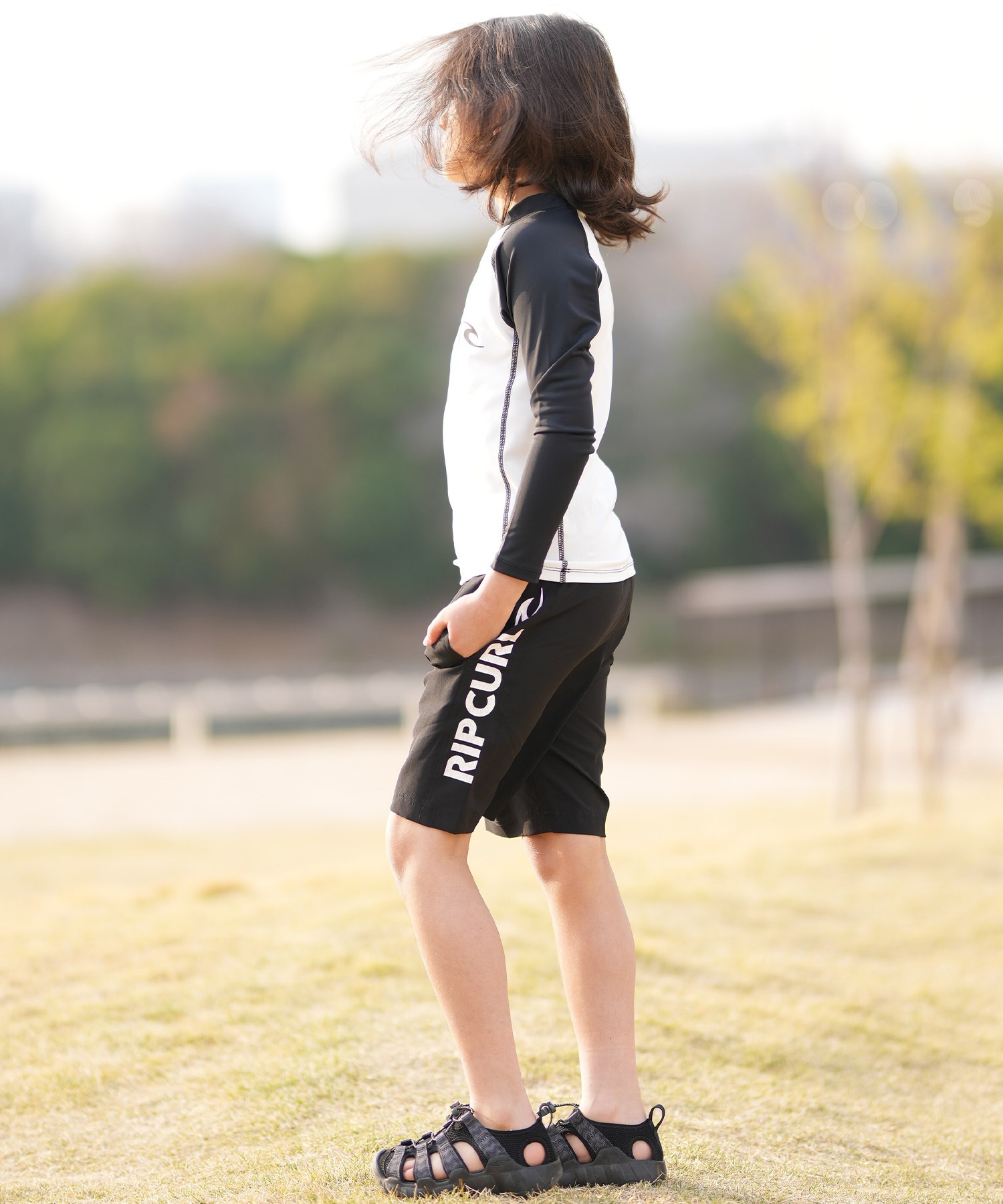 RIP CURL リップカール 水着 海パン トランクス サーフパンツ キッズ 子供 WET ICON KIDS TRANKS RCK6S-4101(BLU-110cm)