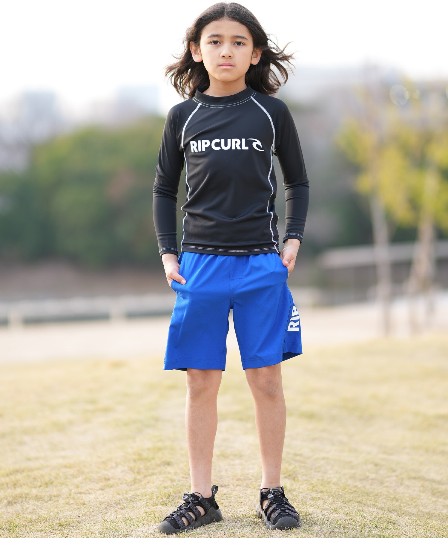 RIP CURL リップカール 水着 海パン トランクス サーフパンツ キッズ 子供 WET ICON KIDS TRANKS RCK6S-4101(BLU-110cm)