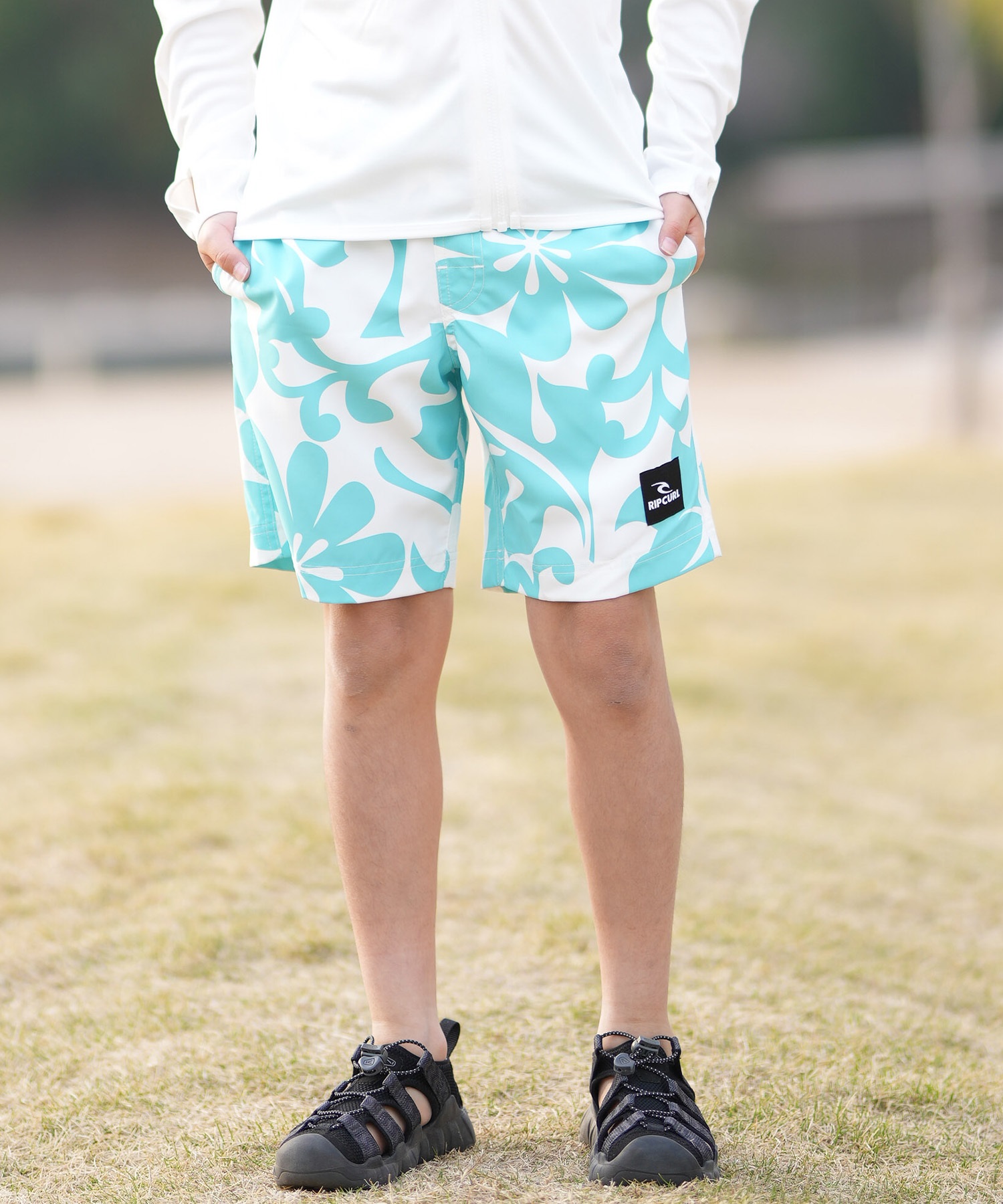 RIP CURL リップカール 水着 海パン トランクス サーフパンツ キッズ 子供 ALOHA KIDS TRANKS RCK6S-4102(CYN-110cm)