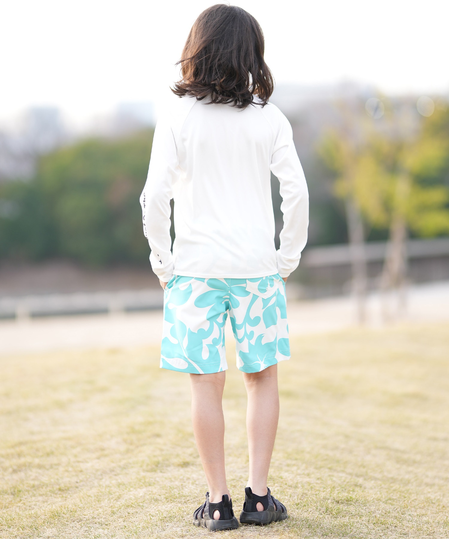 RIP CURL リップカール 水着 海パン トランクス サーフパンツ キッズ 子供 ALOHA KIDS TRANKS RCK6S-4102(CYN-110cm)