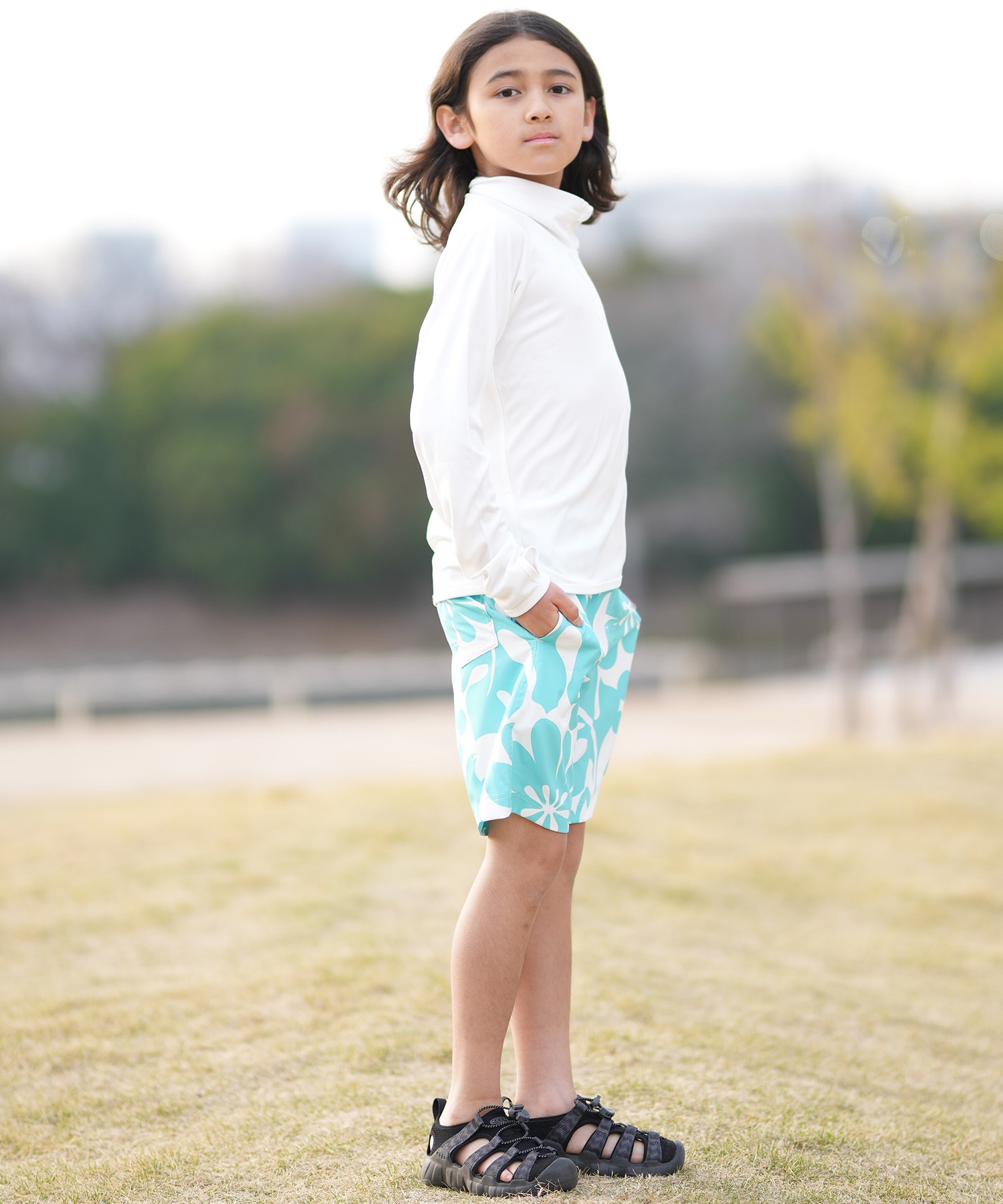 RIP CURL リップカール 水着 海パン トランクス サーフパンツ キッズ 子供 ALOHA KIDS TRANKS RCK6S-4102(CYN-110cm)