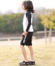 RIP CURL リップカール 水着 ラッシュガード 長袖 Tシャツ ロンT キッズ 子供 BLADE LOGO KIDS RASH RCK6S-4301(BLK-120cm)