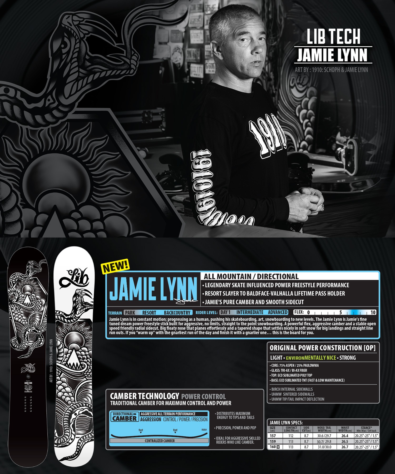 LIBTECH リブテック ジェイミーリン JAMIE LYNN スノーボード 板