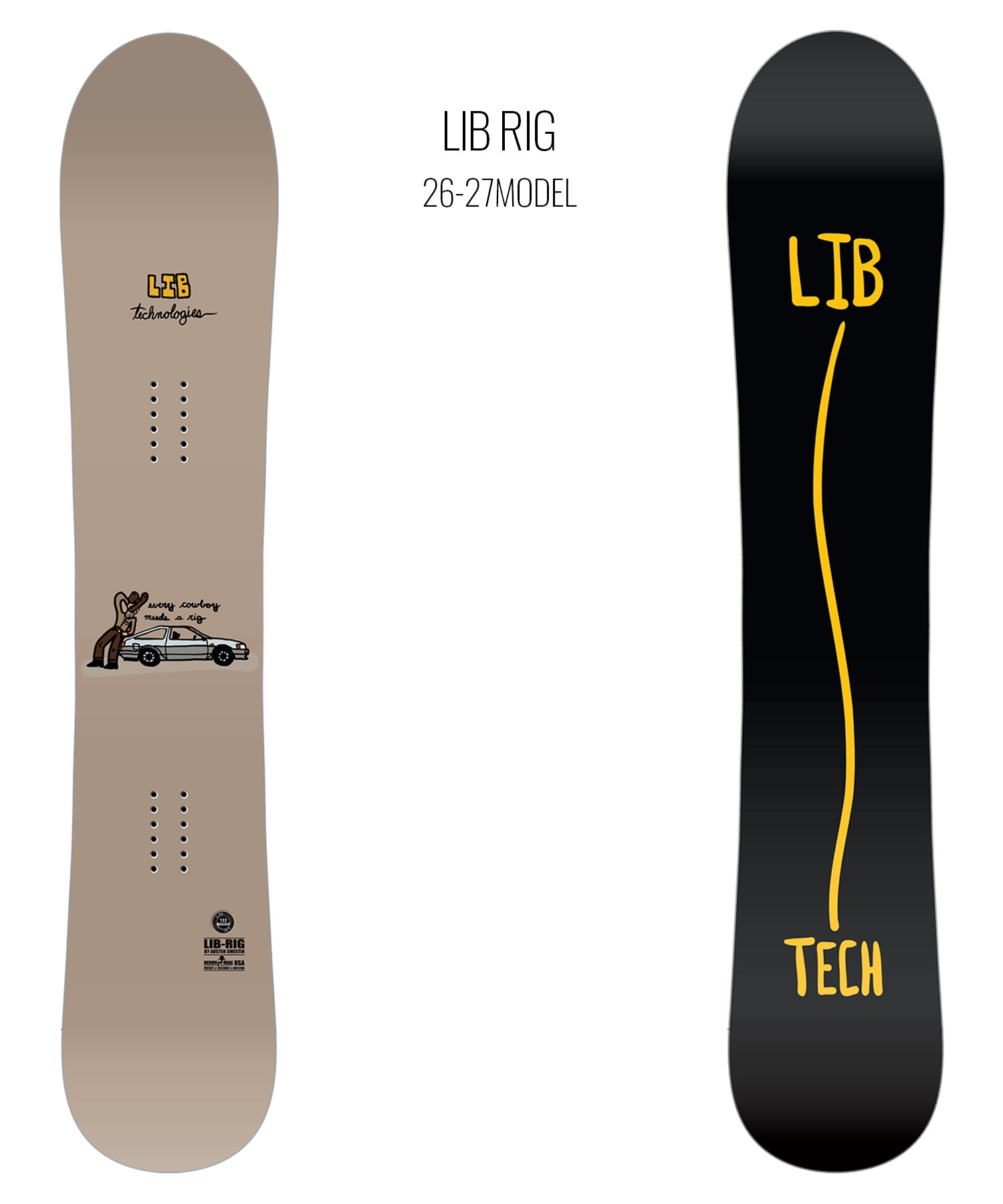 LIBTECH リブテック リブリグ LIB RIG スノーボード 板 フリー