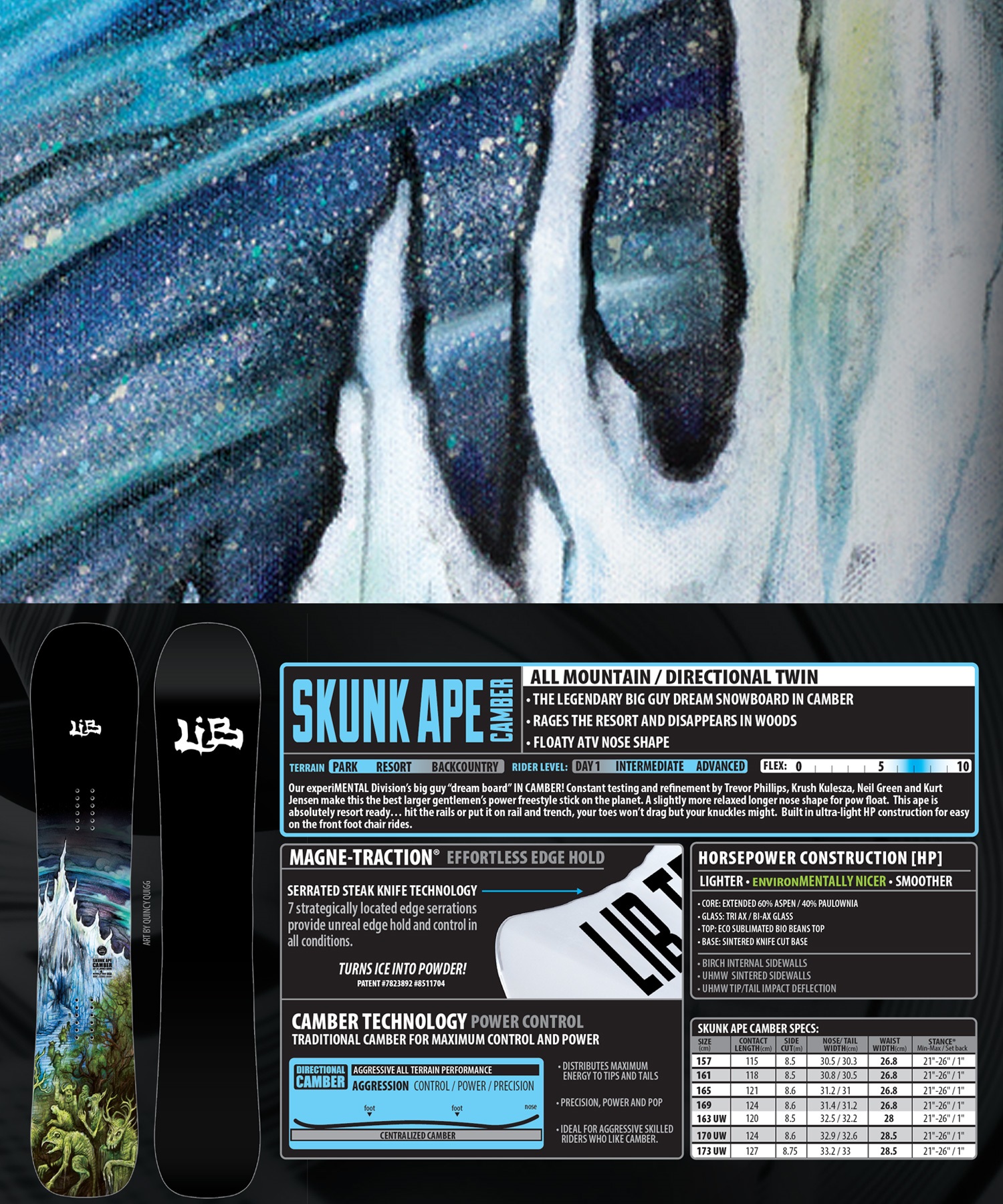 LIBTECH リブテック スカンクエイプキャンバー SKUNK APE CAMBER