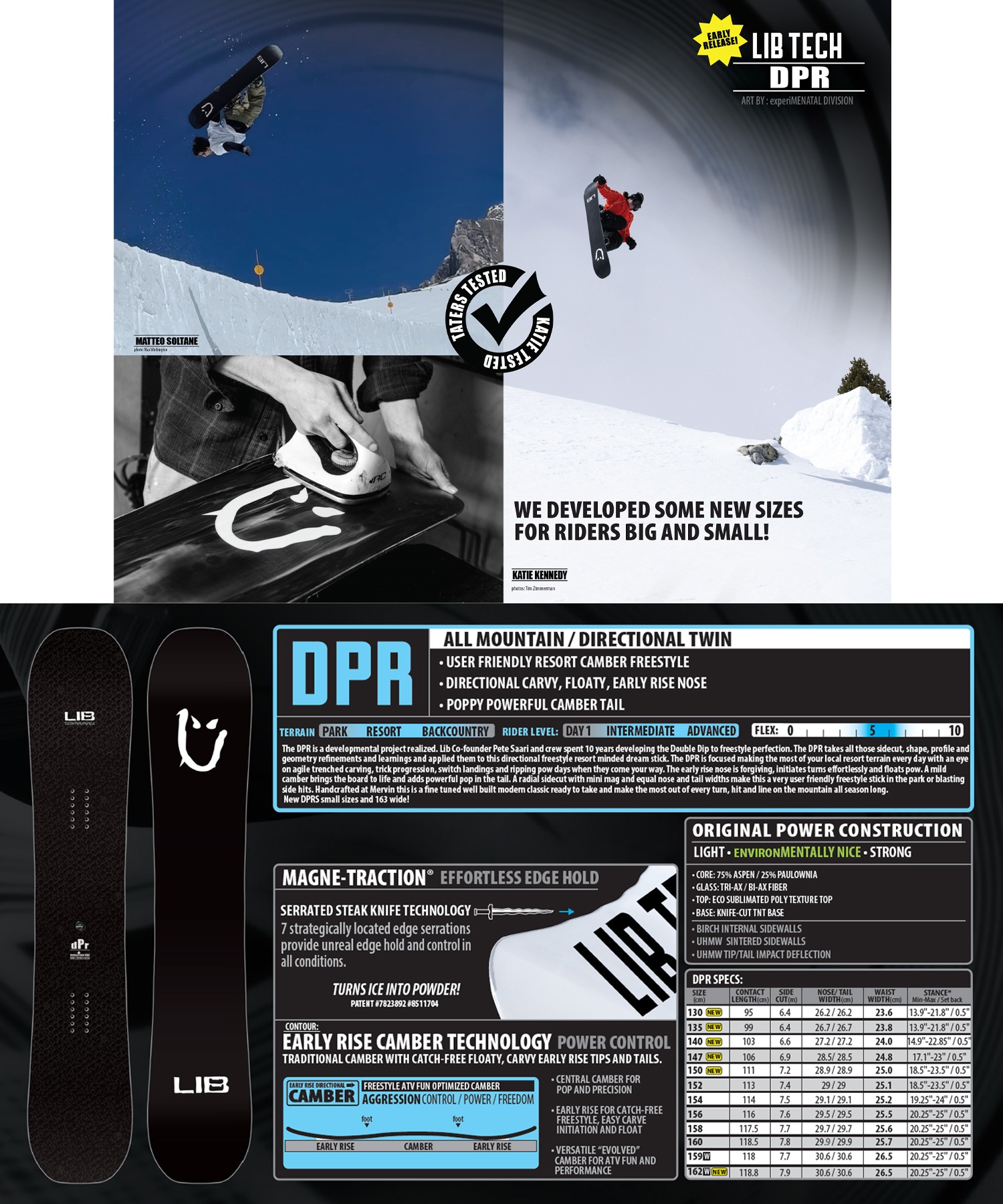LIBTECH リブテック ディーピーアール DPR スノーボード 板 フリー
