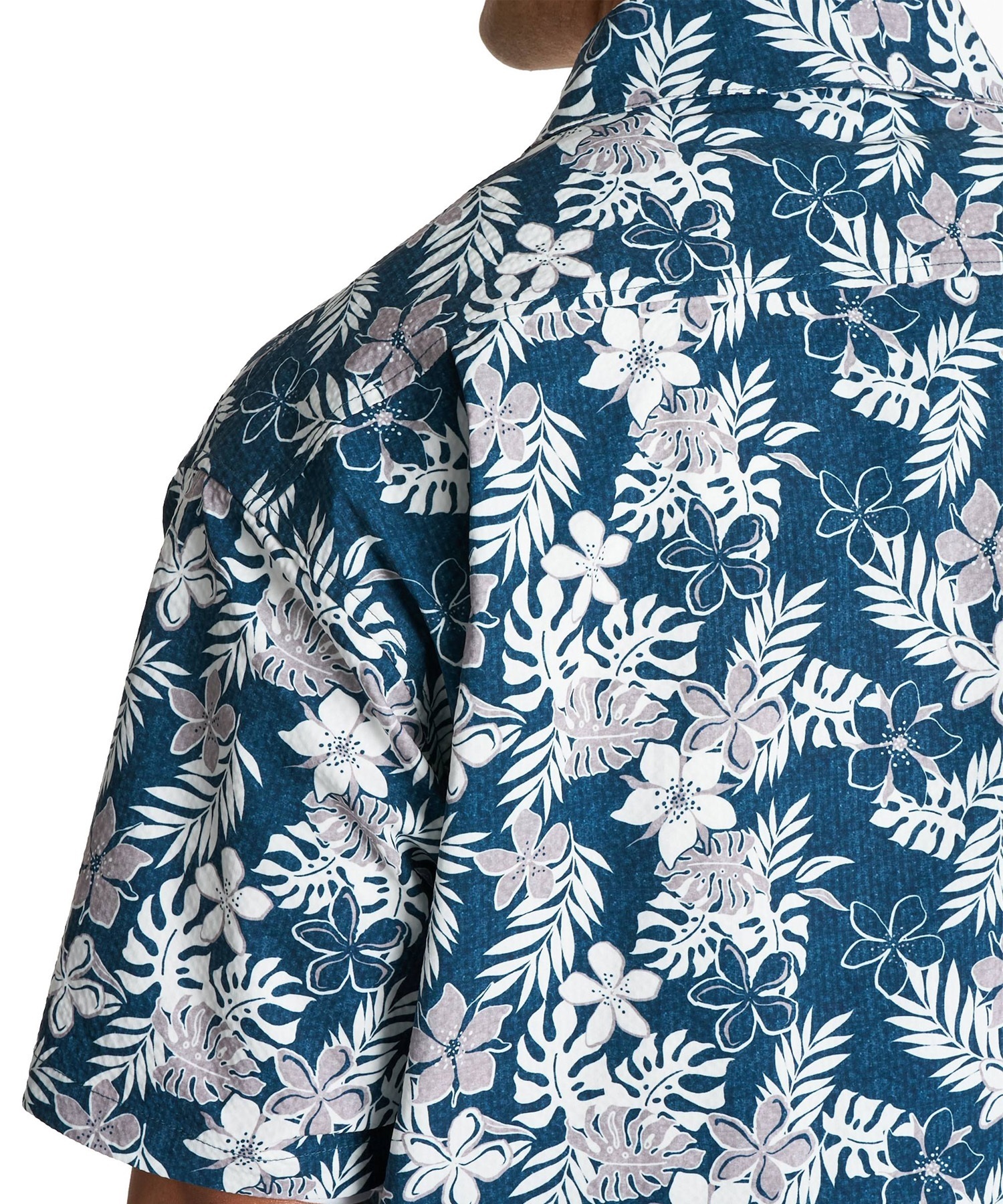 REEF リーフ 半袖 シャツ メンズ UVカット 抗菌防臭 ストレッチ 塩素対応 水陸両用 セットアップ対応 ELY262601T(BLU-M)