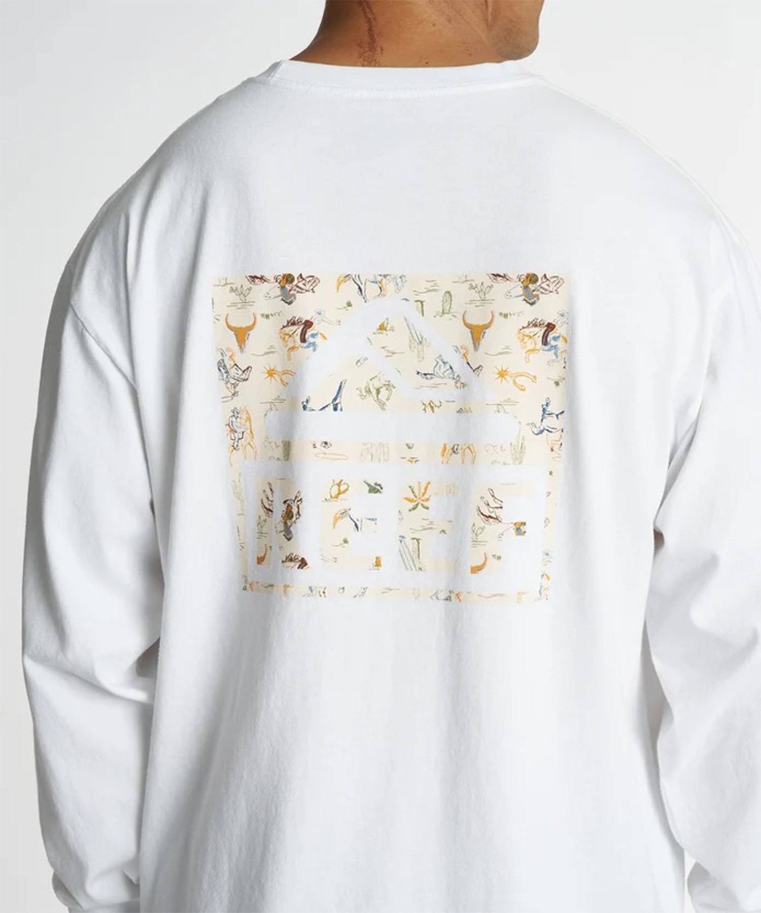 REEF リーフ 長袖 Tシャツ ロンT メンズ バックプリント ESCAPE