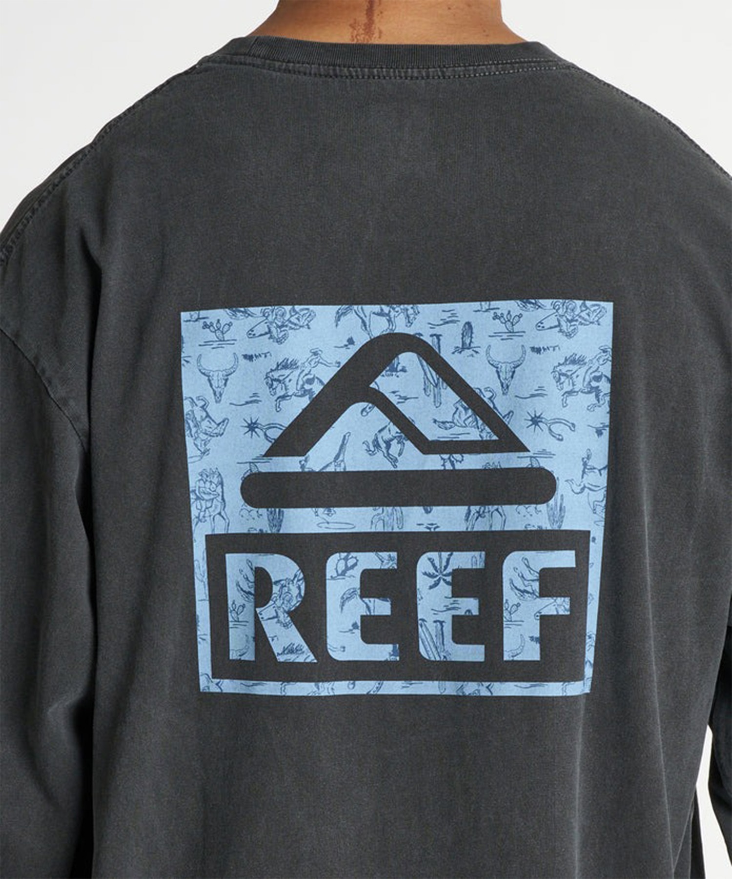 REEF リーフ 長袖 Tシャツ ロンT メンズ バックプリント ESCAPE