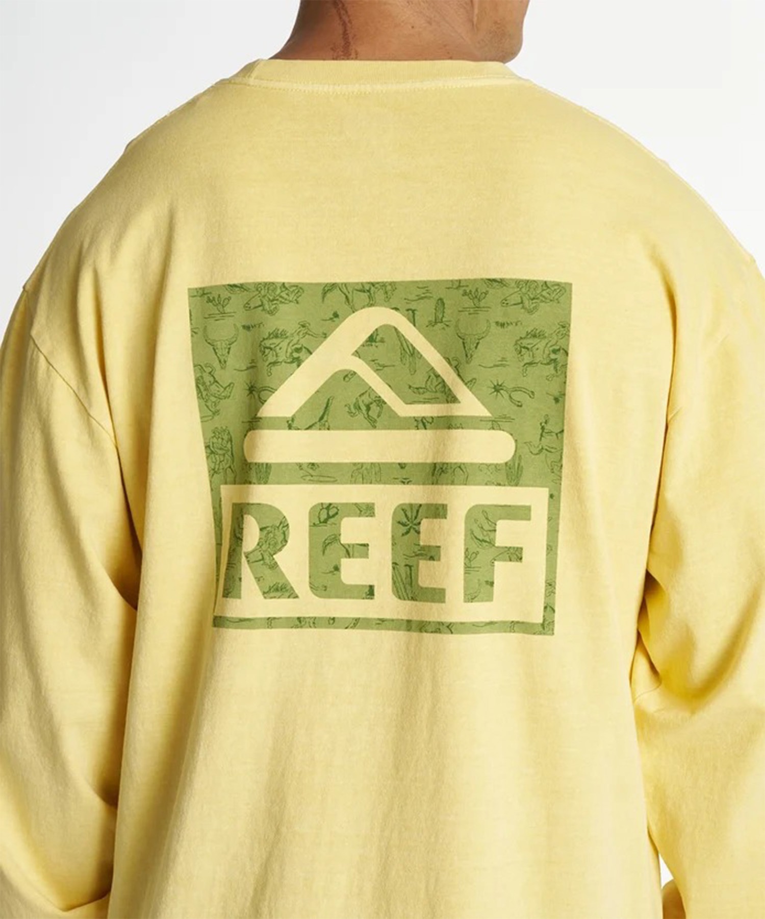 REEF リーフ 長袖 Tシャツ ロンT メンズ バックプリント ESCAPE