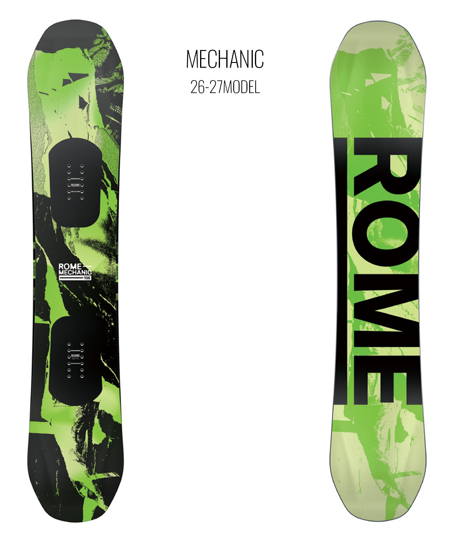 ローム ポスターマニア 155cm + ユニオン M/Lサイズ スノーボード ◇ ROME SDS ローム メカニック MECHANIC スノーボード 板 トゥルーツイン