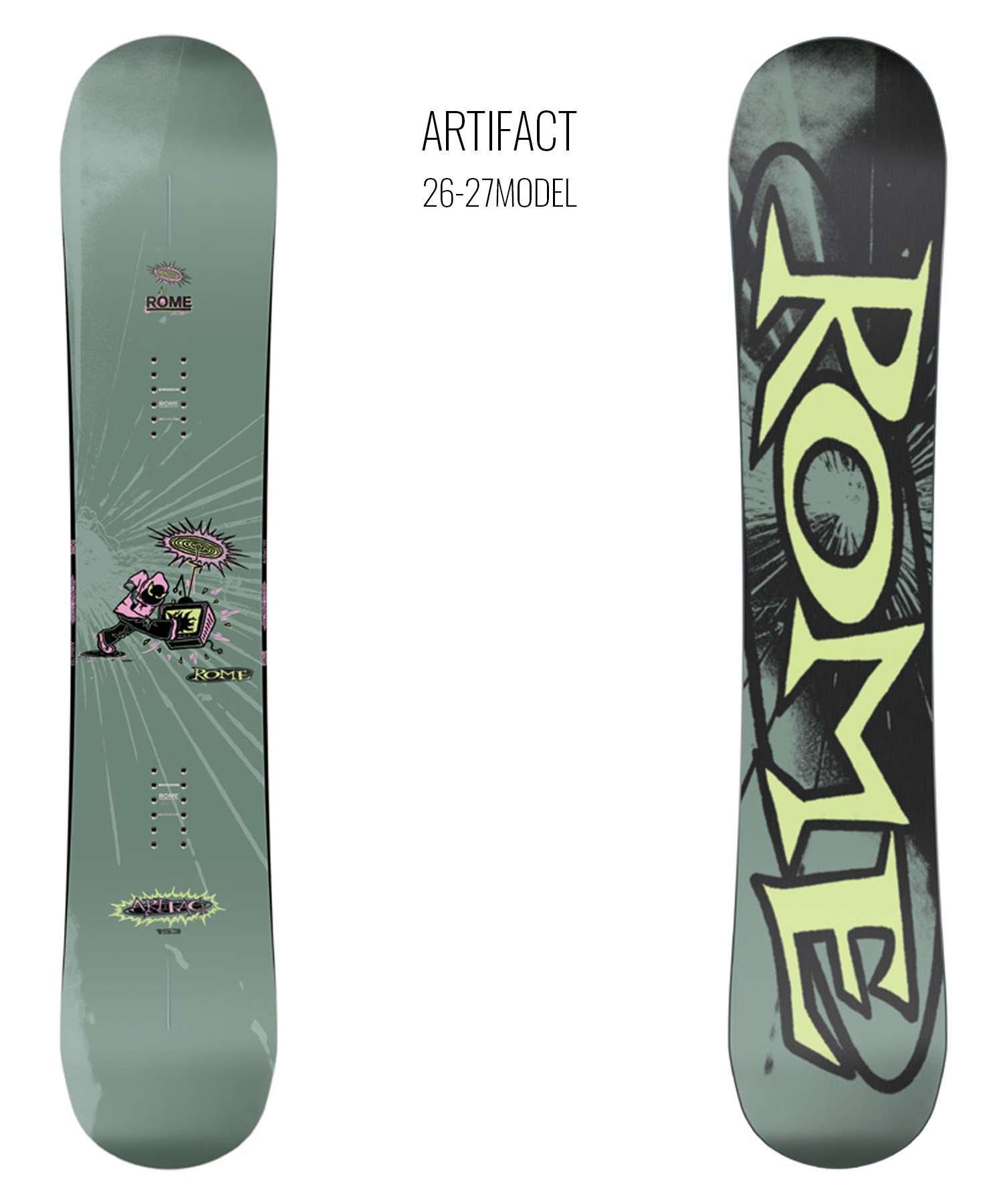 札幌市 清田区 ROME SDS ロームエスディーエス スノーボード板 ARTIFACT 153㎝ 2023/2024 ライトパープル系 ROME SDS ローム アーティファクト ARTIFACT スノーボード 板 トゥルー