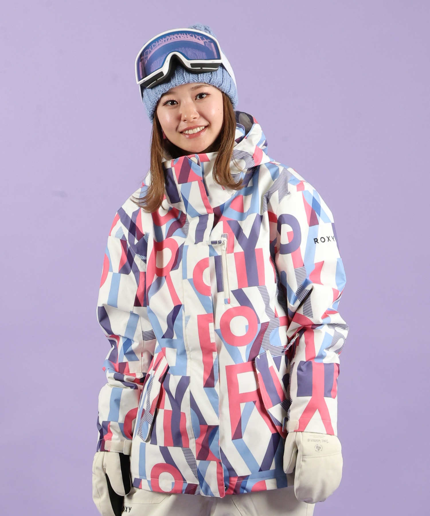 ロキシー　150センチ相当　スノーウェア　女のボード ROXY ロキシー ジェティーパイントジャケット JETTY PRINT JK