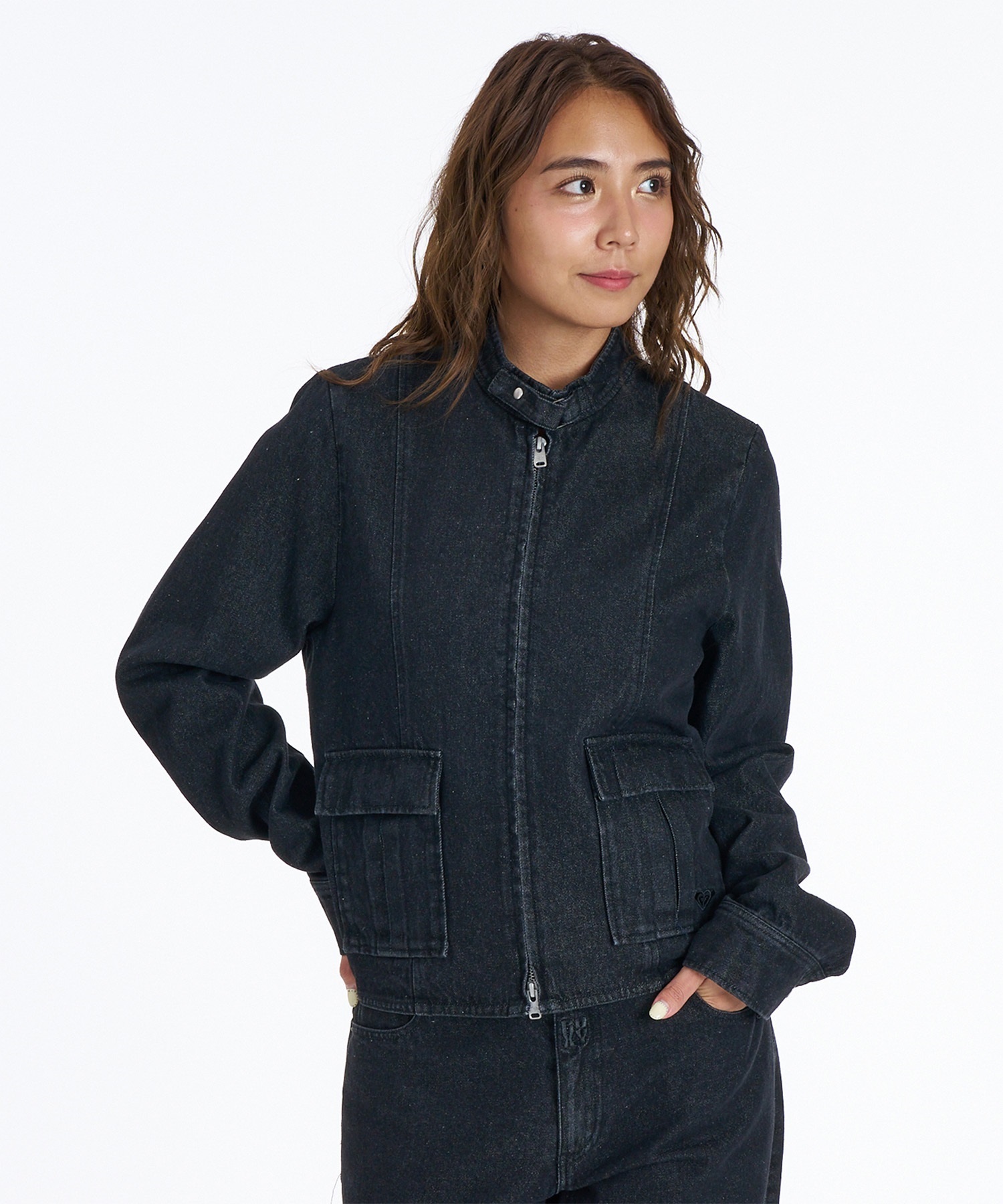 ROXY ロキシー デニム ジャケット Gジャン レディース 無地 NANAHA