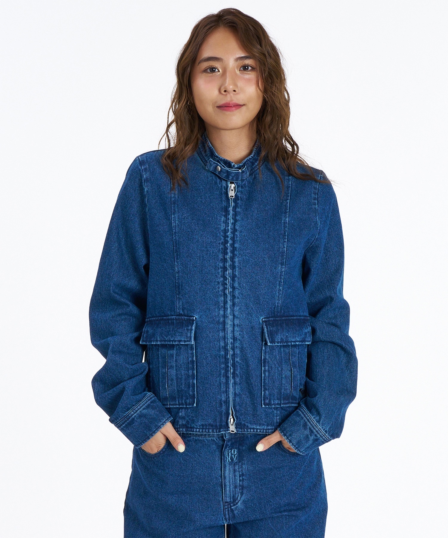 ROXY ロキシー デニム ジャケット Gジャン レディース 無地 NANAHA