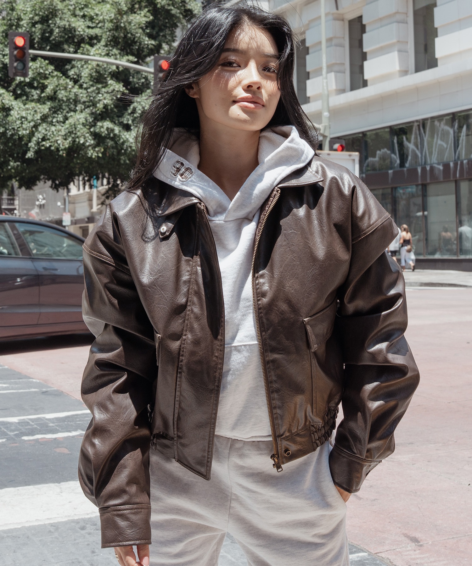 ROXY ロキシー ジャケット レディース レザー NANAHA コラボレーション