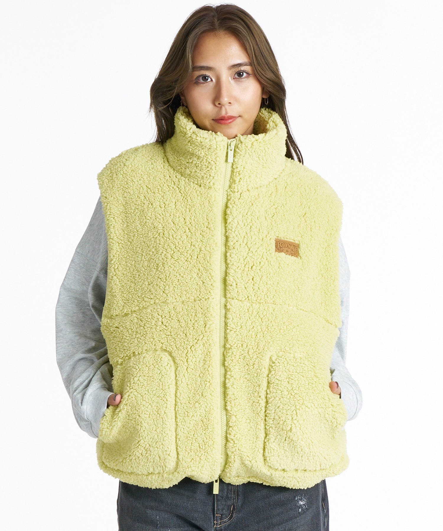 ROXY ロキシー ベスト レディース ボア 撥水 TEDDY BOA VEST RJK264039