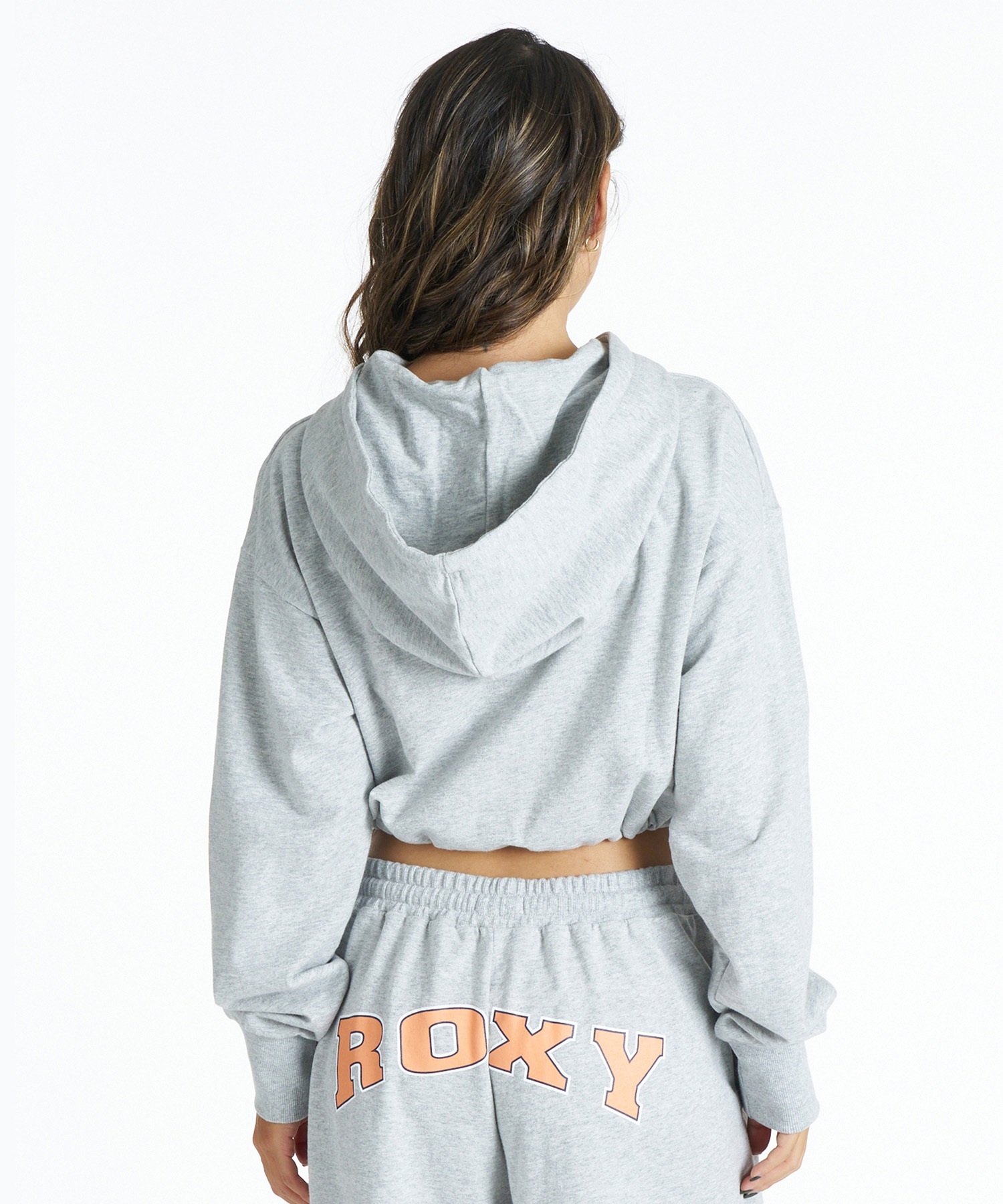 ROXY ロキシー ジップアップ パーカー レディース クロップド丈 裏毛